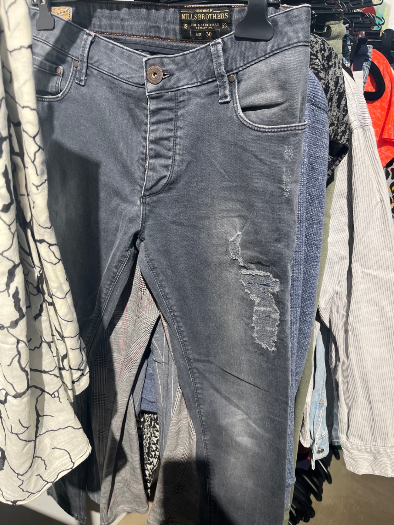 Mills Brothers Jeans Grau Gr.: 30