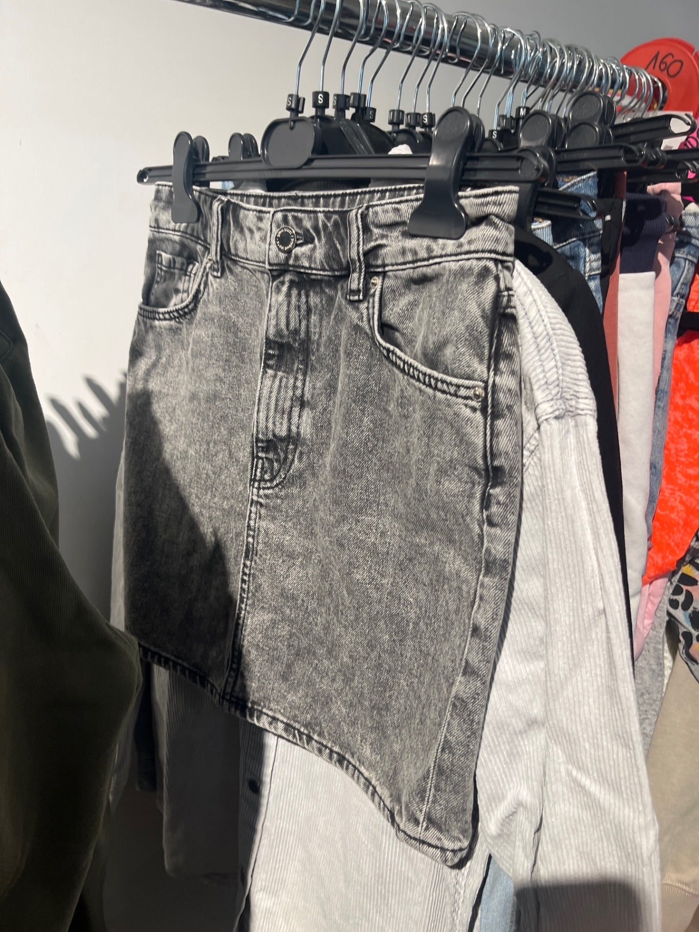 Gina Tricot Jeansrock Grau Gr.: S