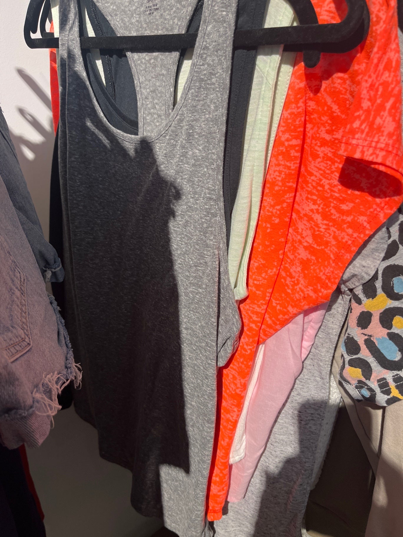 H&M Sport Top Grau Gr.: M