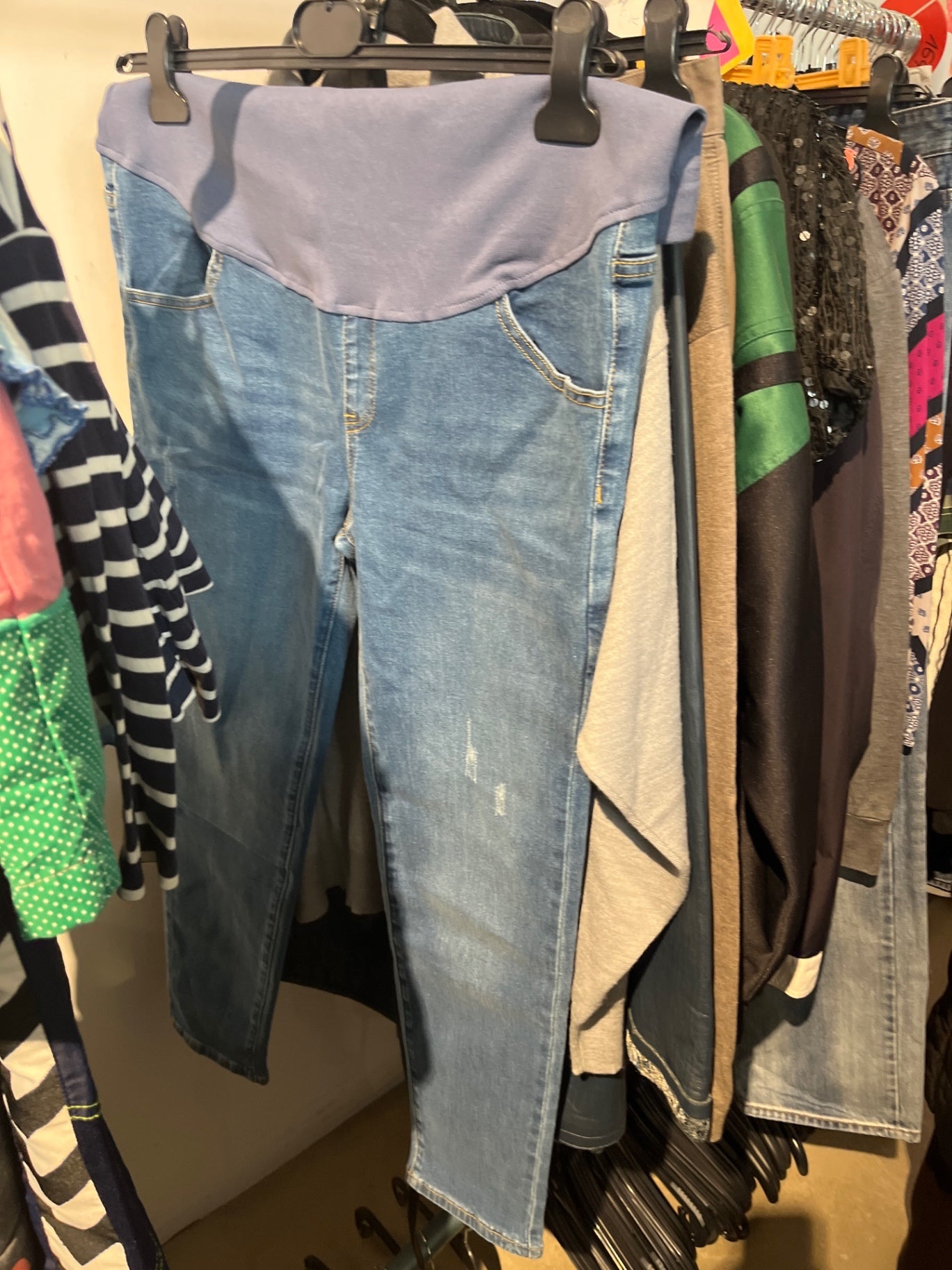 Umstandsjeans Blau Gr.: L