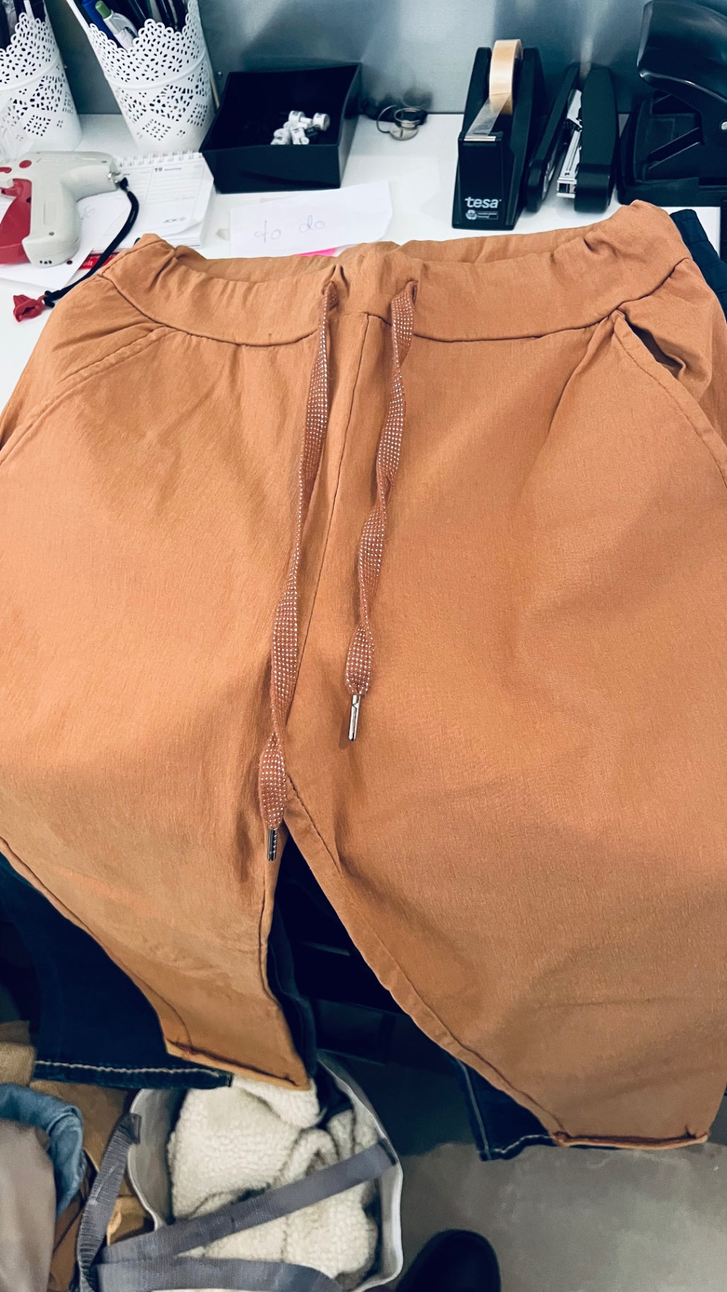 Made in Italy Hose Beige Gr.: M