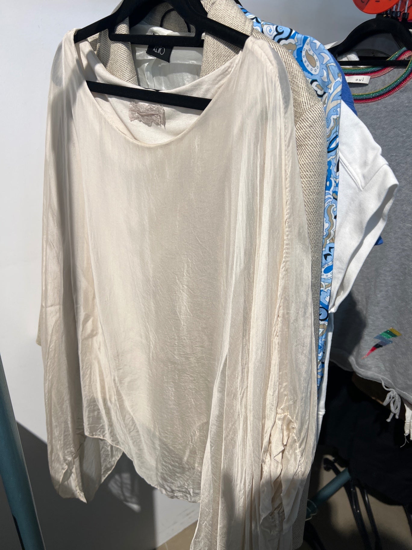 Bluse Beige Gr.: M