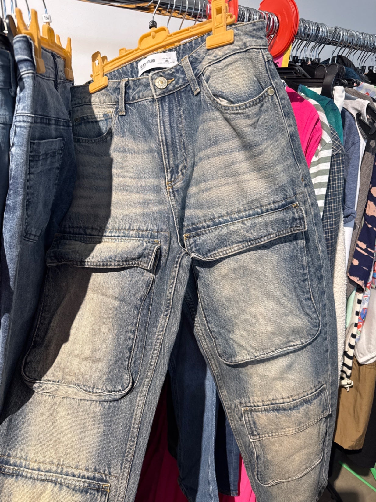 Black Squad Jeans Blau Gr.: XS