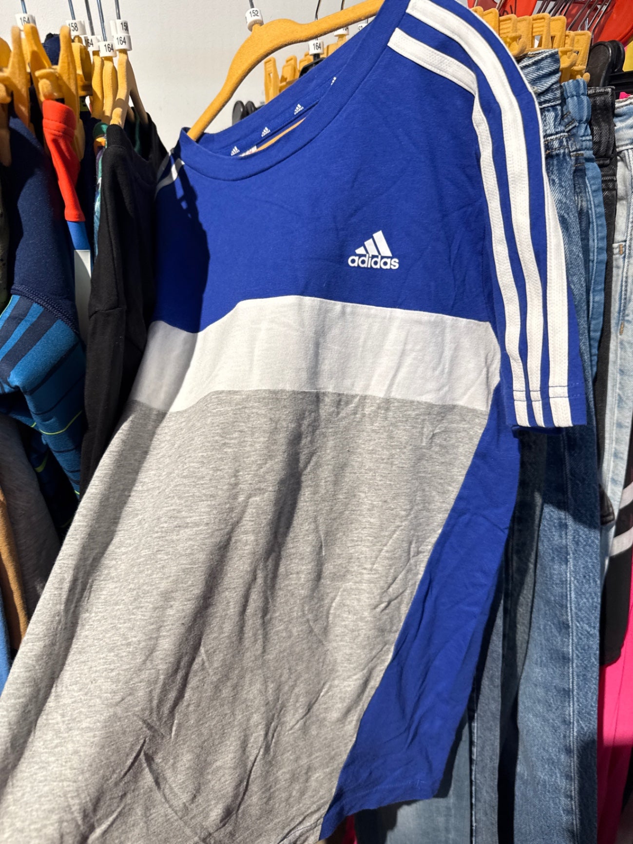 Adidas T-Shirt Blau Gr.: 152