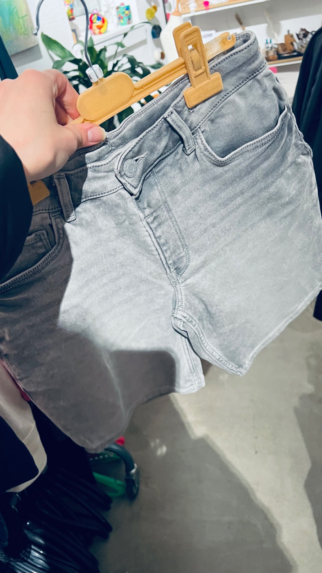 H&M Jeansshorts Grau Gr.: 164