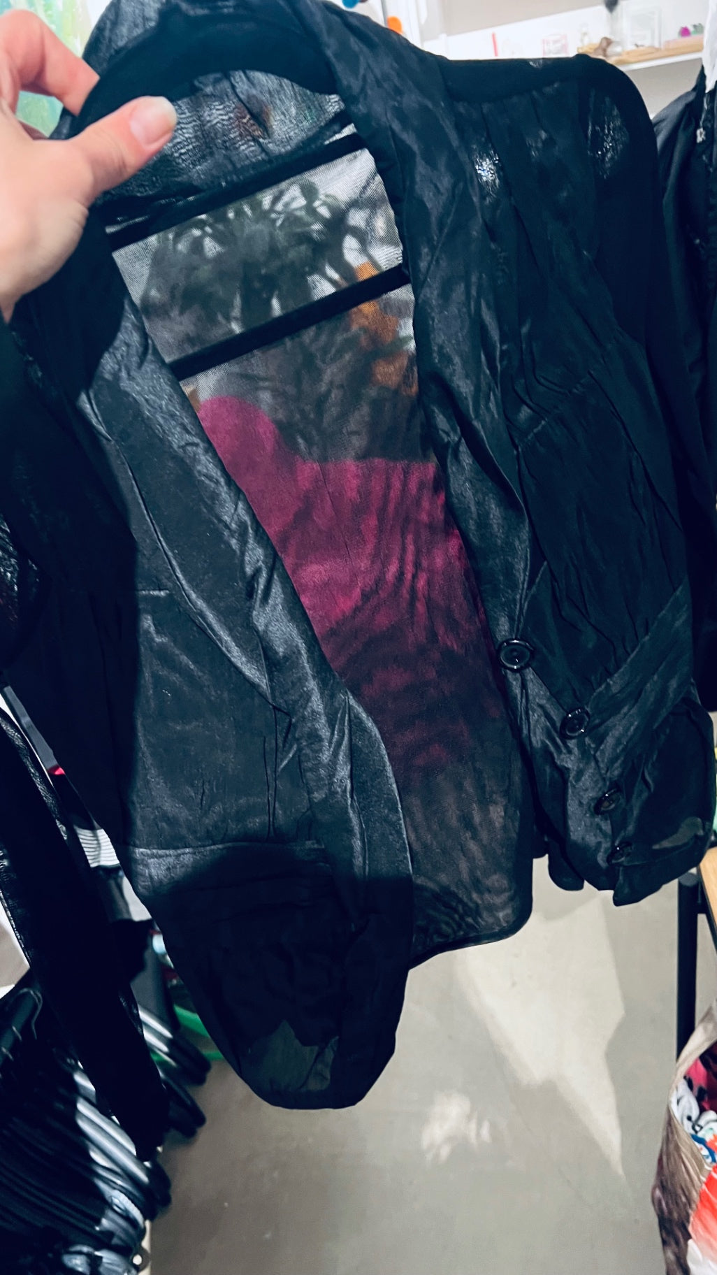 Made in Italy Jacke Blazer Schwarz Gr.: S