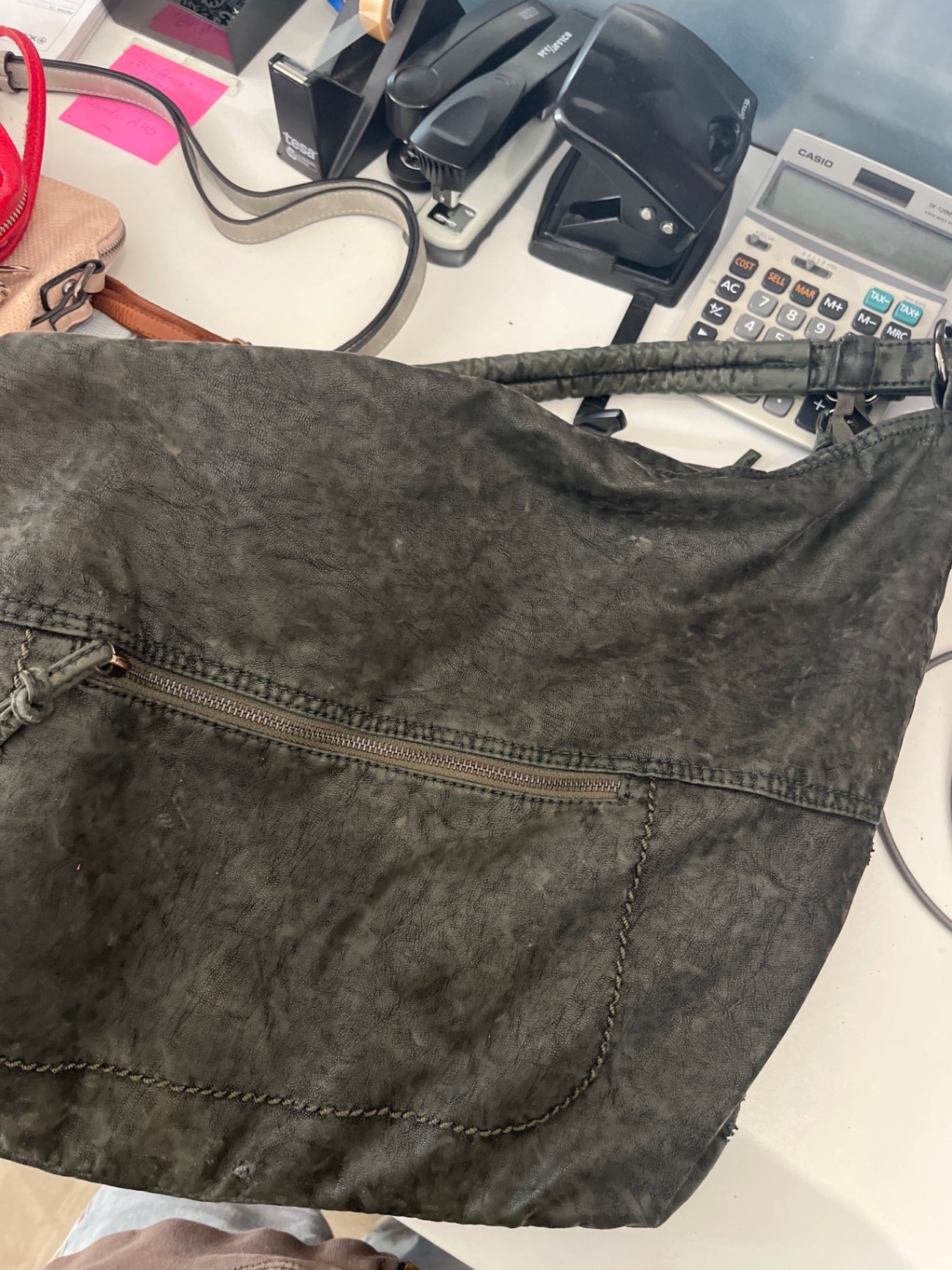 Dudling Shopper Tasche graugrün
