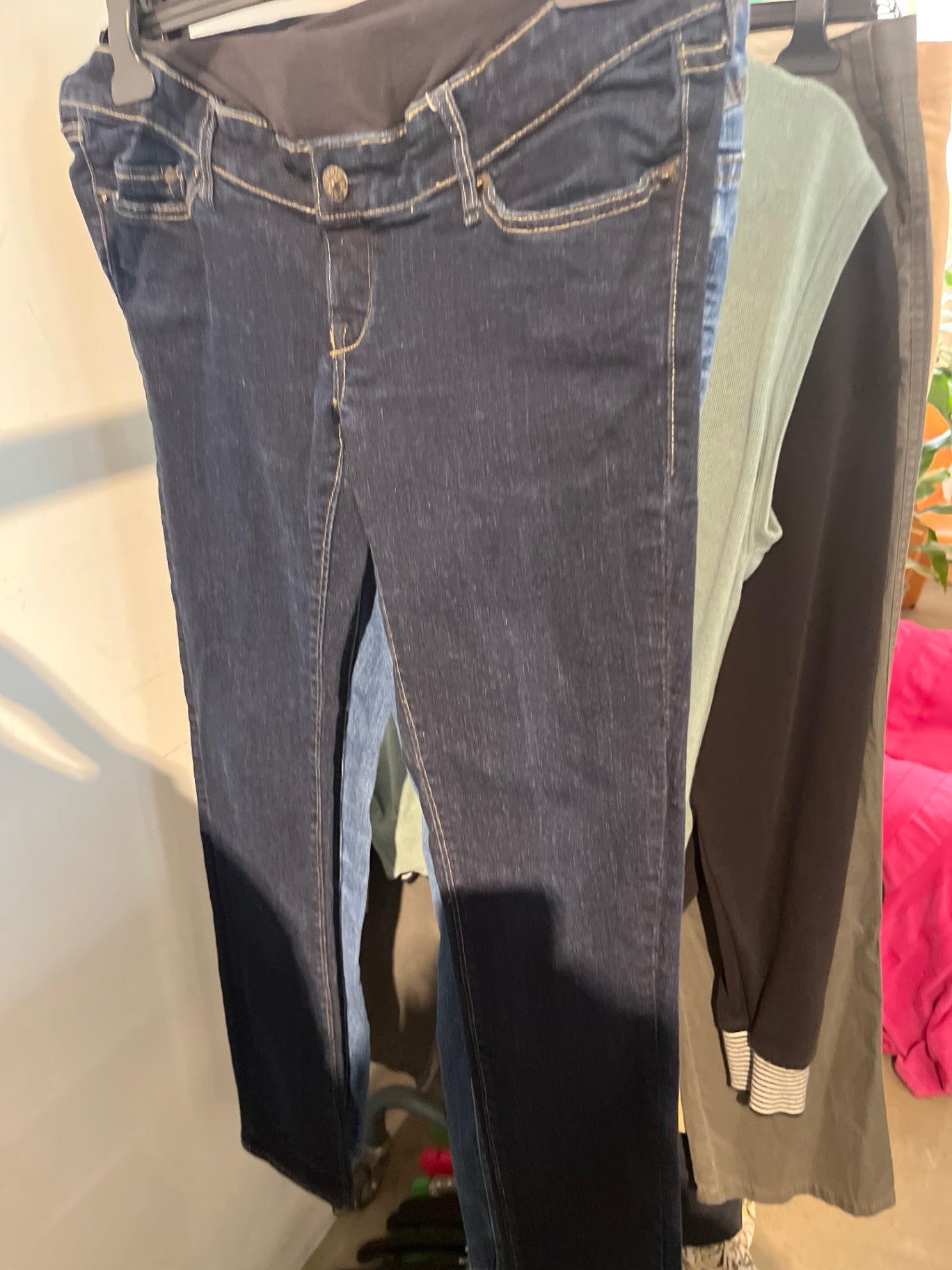 H&M Umstandsjeans Dunkelblau: M