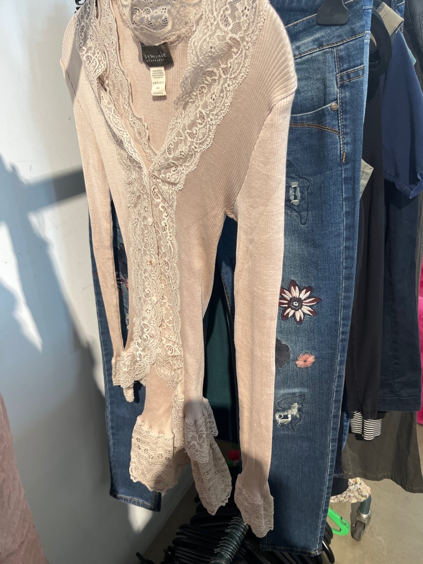 rosemunde Jäckchen Beige Spitze: M