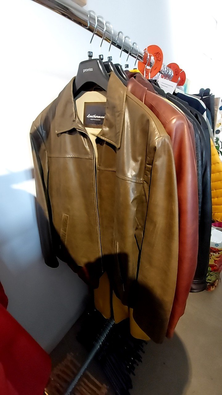 Leatherman Lederjacke Grün Gr.: 48