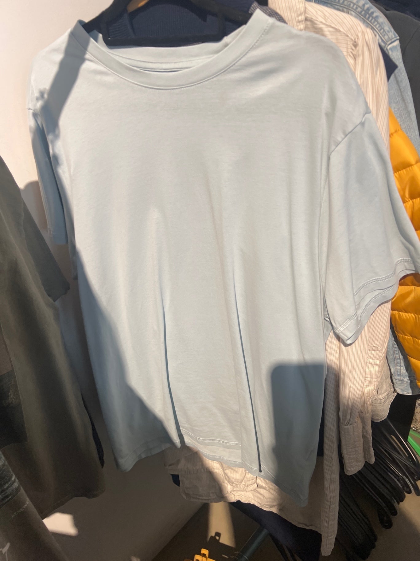 H&M T-Shirt Hellblau Gr.: L