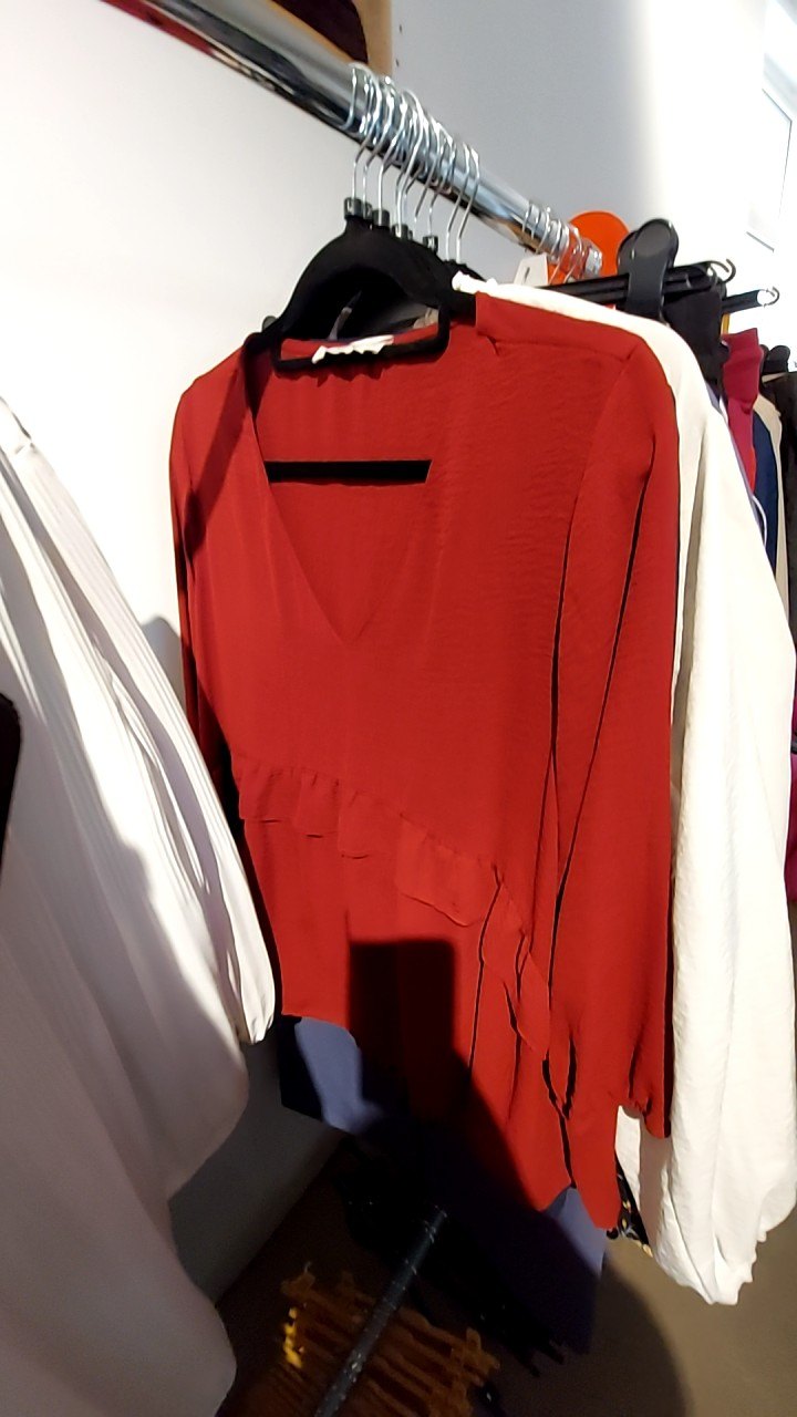 Studio Bluse Rot Gr.: L