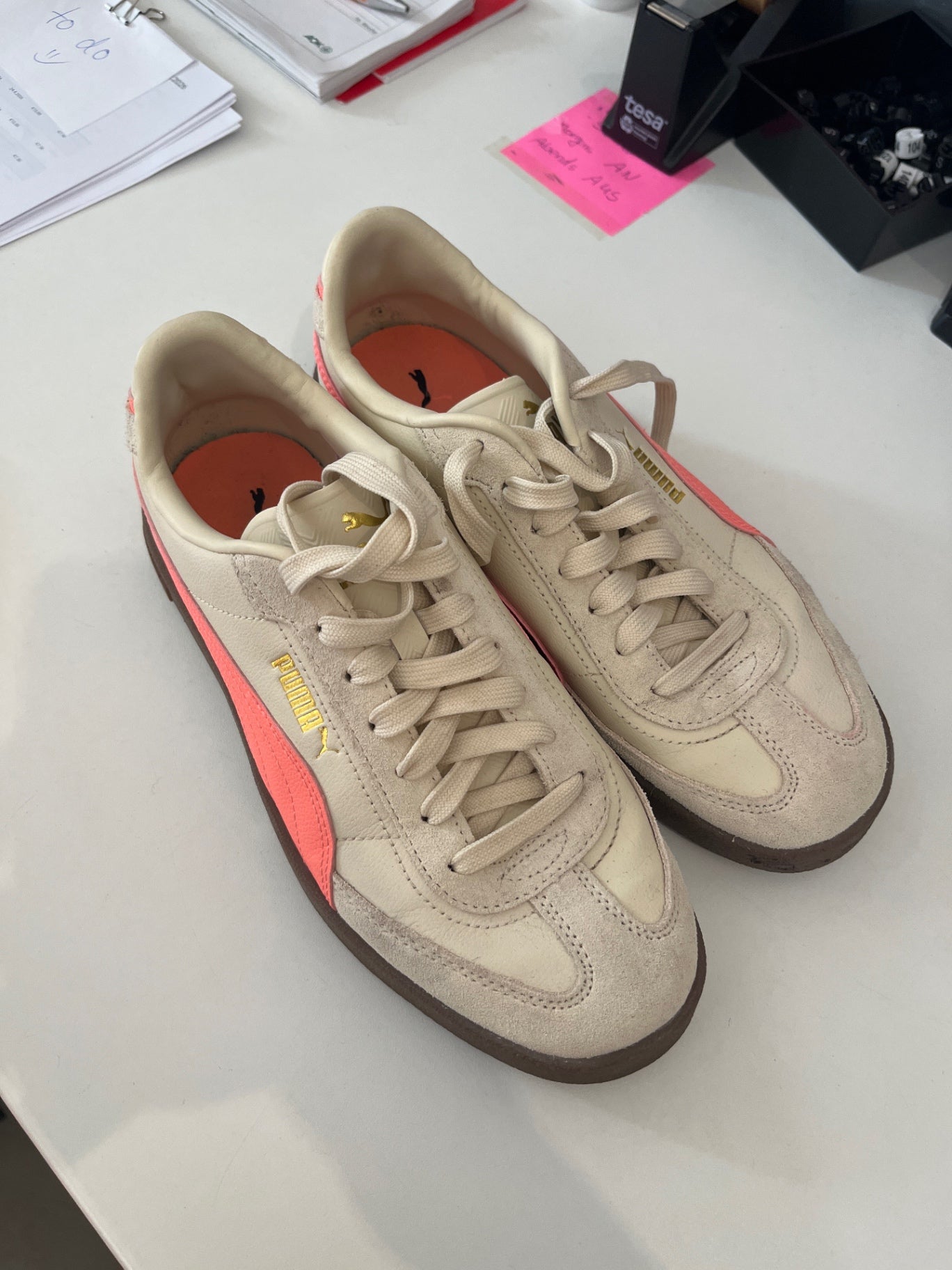 Puma Schuhe Creme Pink Gr.: 40