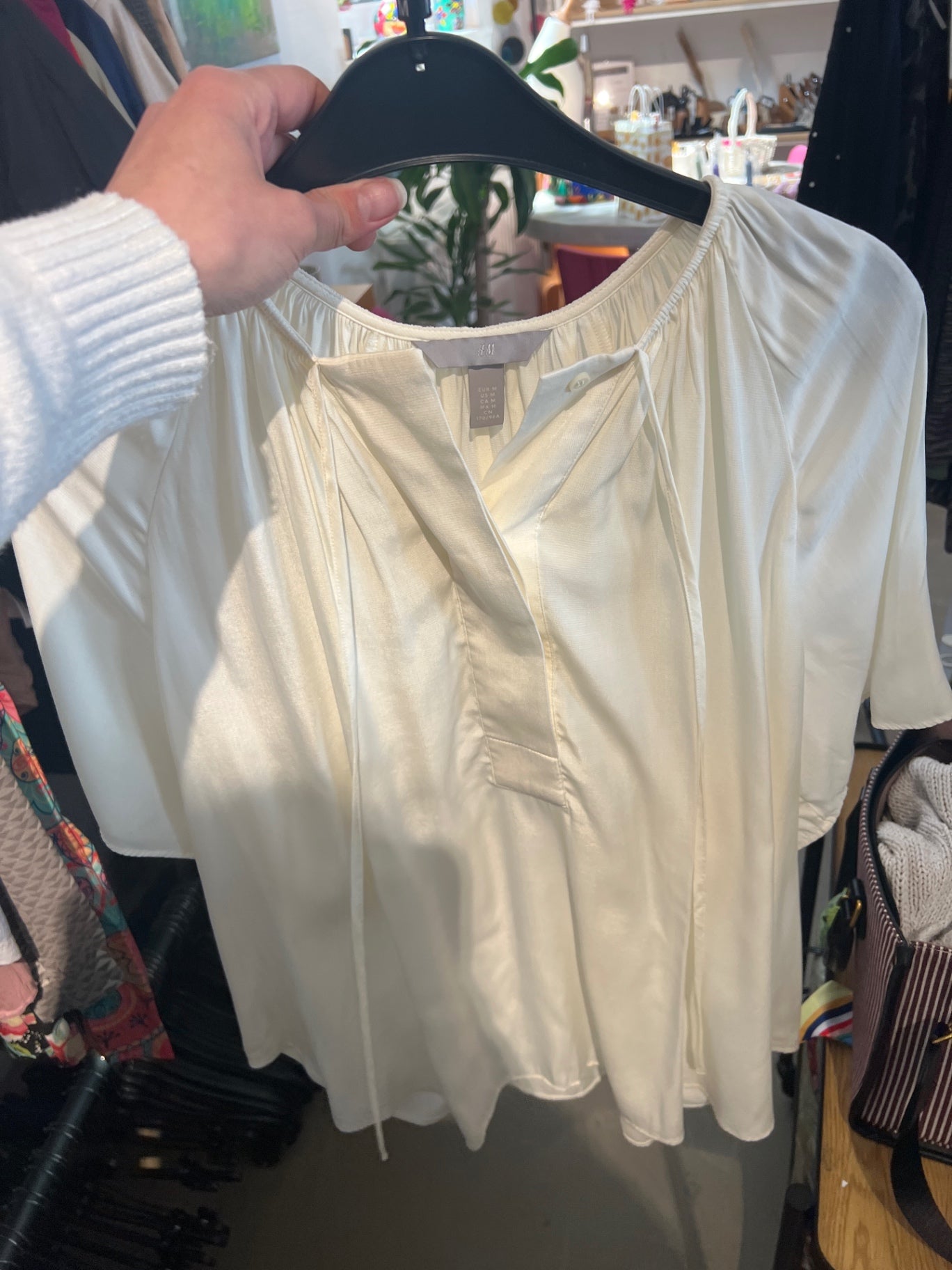 H&M Bluse Creme Gr.: M