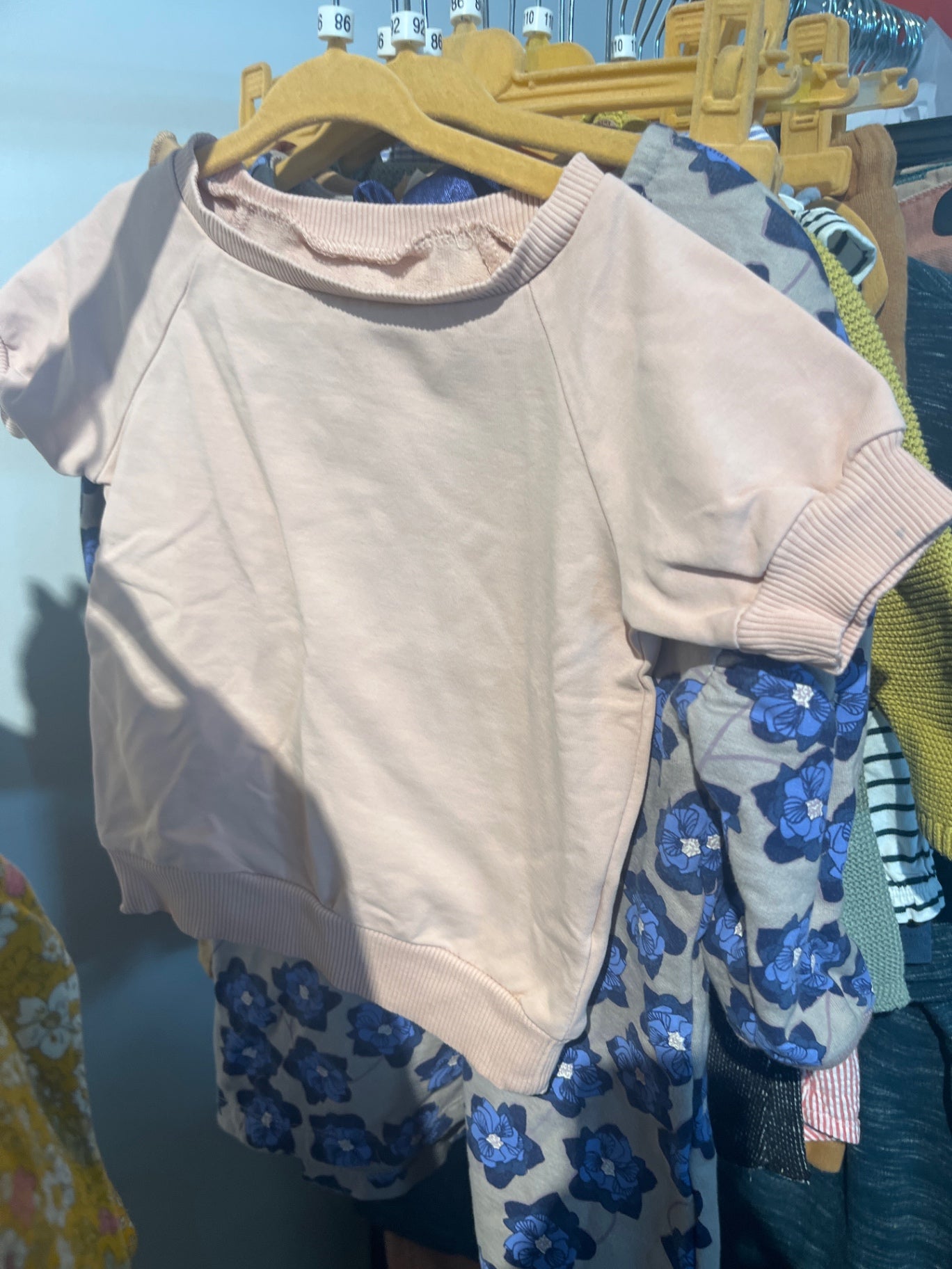 Sweatshirt kurz Rosa Gr.: 86