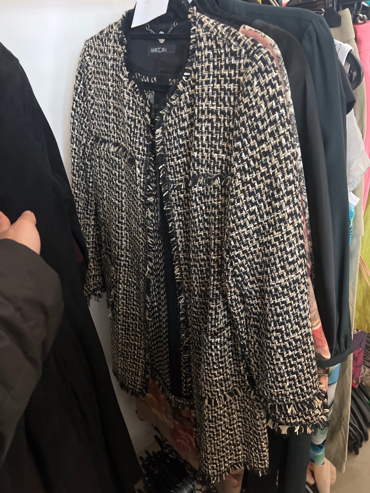 MARCCAIN Jacke Schwarz Beige Braun Gr.: M