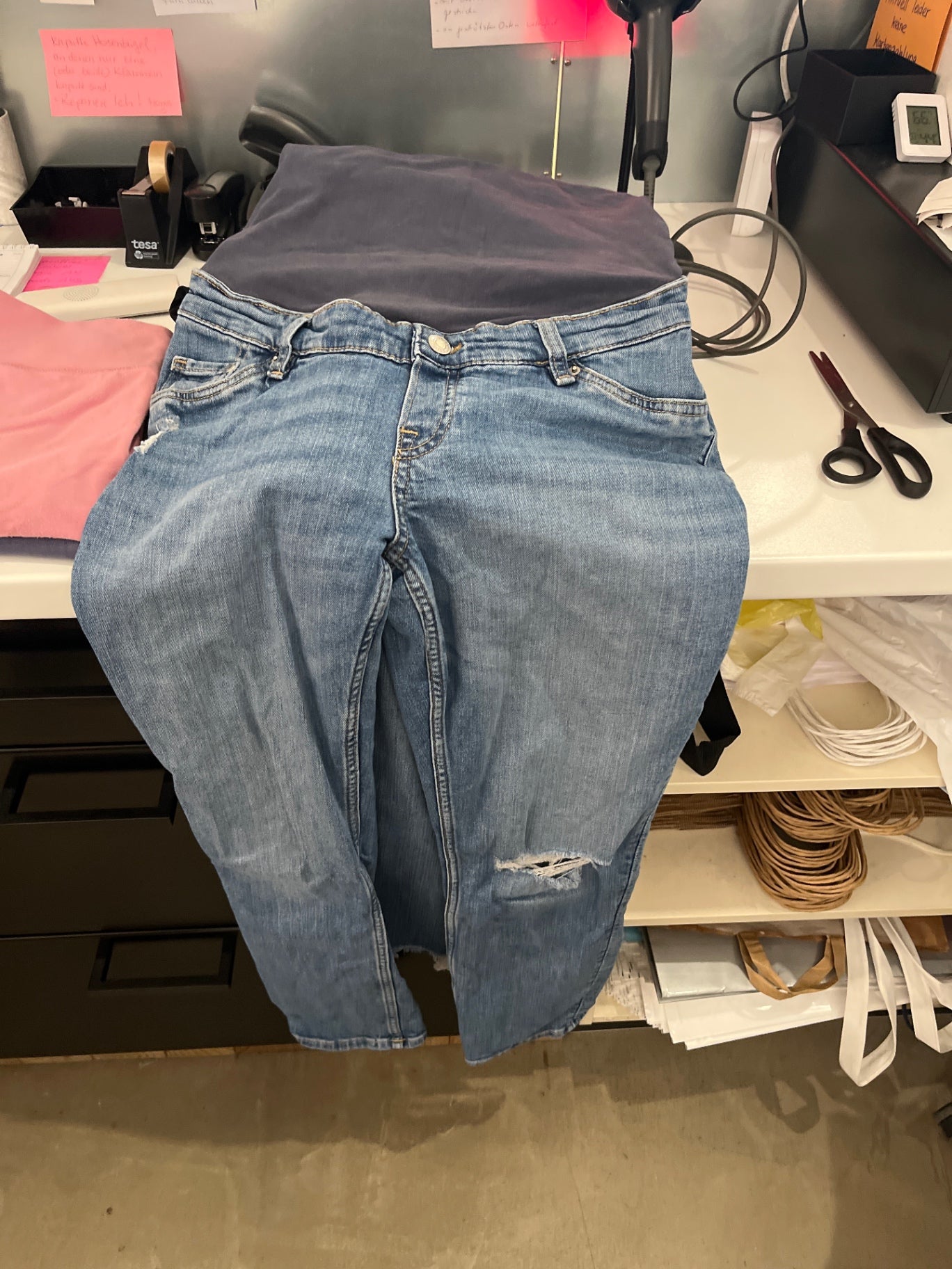 H&M Umstandsjeans Blau Gr.: M