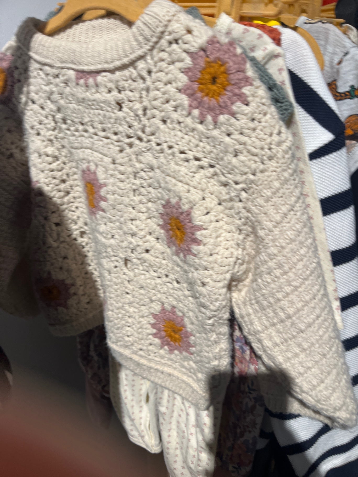 Zara Pullover Beige rosa Blumen: 92
