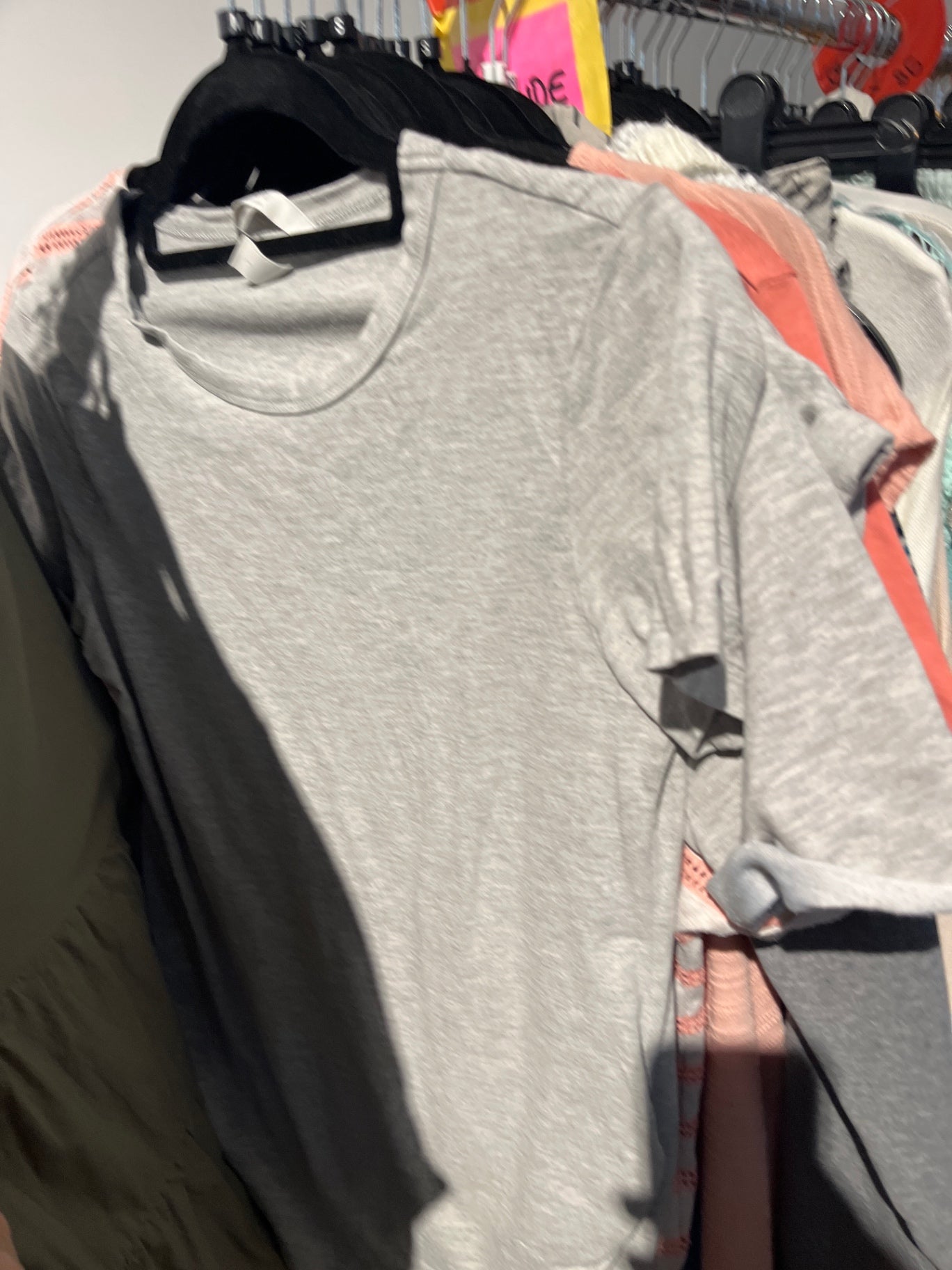 H&M Umstands T-Shirt Grau Gr.: M