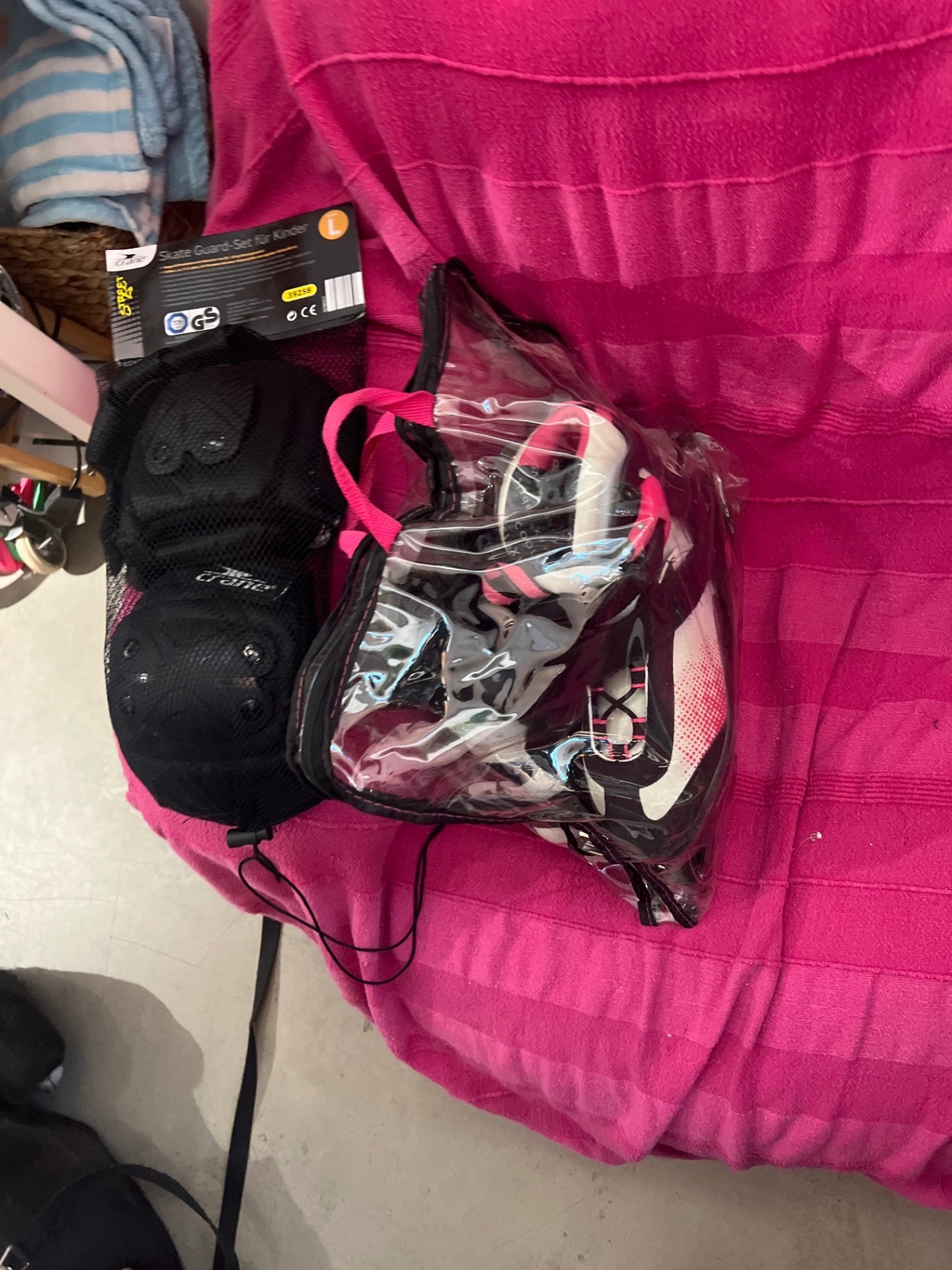 Crane Inline-Skates Schwarz, Pink Gr.: 33-38