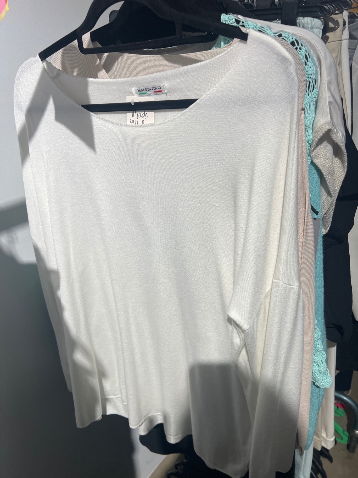 Made in Italy Pullover Elfenbein Gr.: L