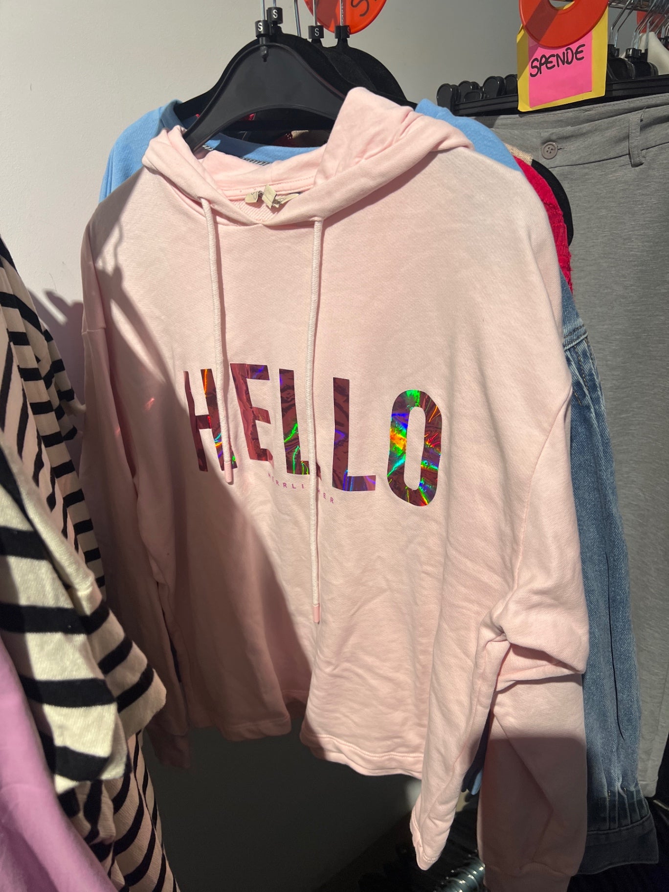 Herrlicher Hoodie Hellrosa Gr.: S
