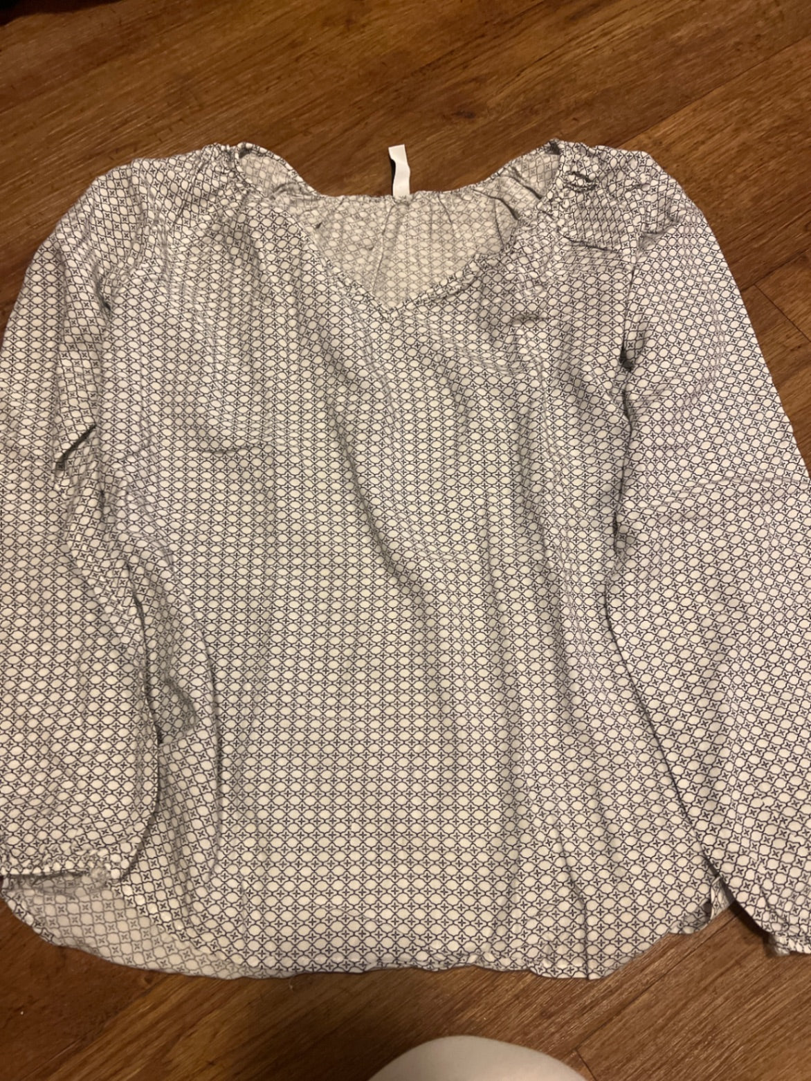 Collosseum Bluse Weiß Schwarz Gr.: XS