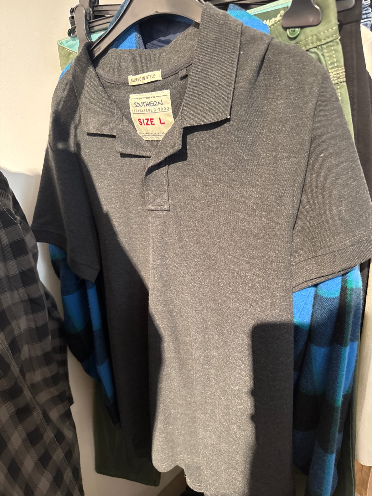 Southern Poloshirt Grau Gr.: L