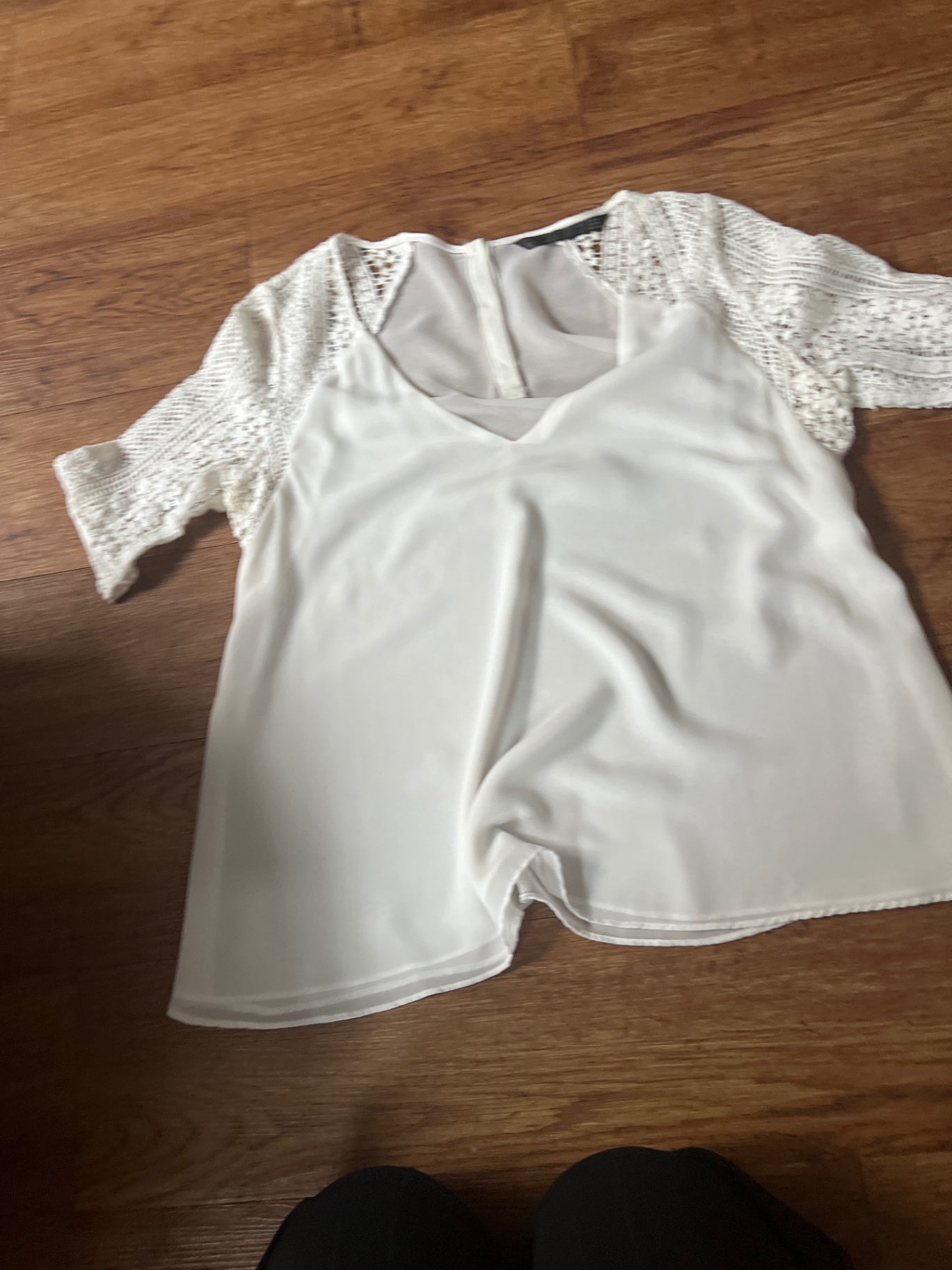 Zara Bluse Weiß Gr.: M
