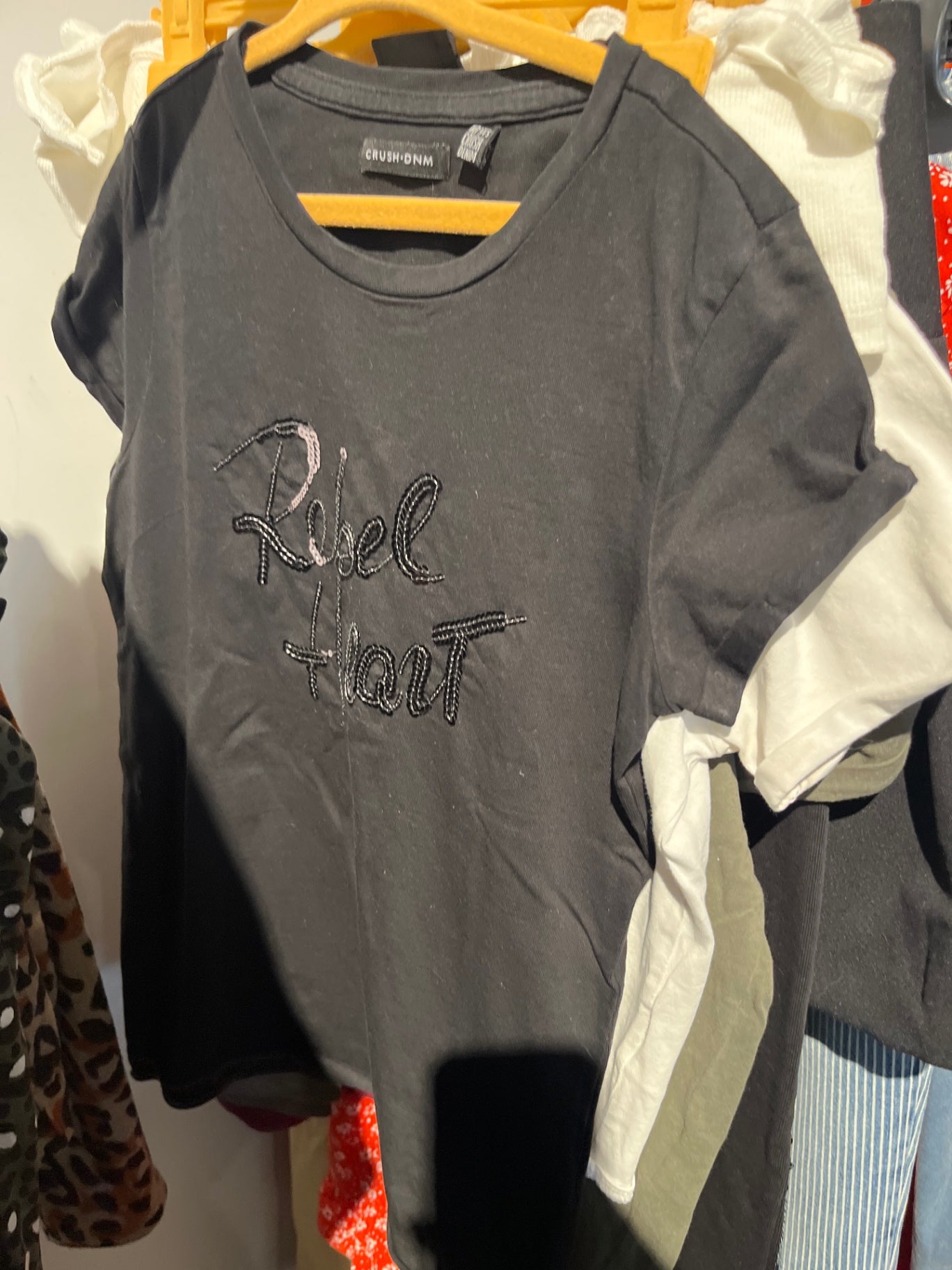 Crush DNM T-Shirt Schwarze Gr.: XS