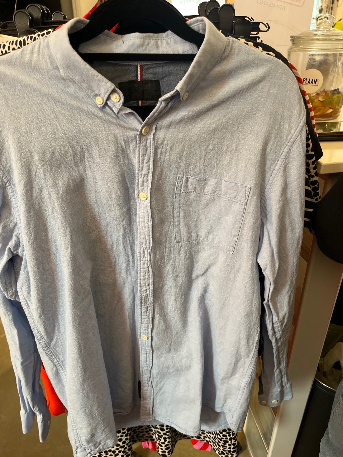 Fleck! Produkt Hemd Hellblau Gr.: M