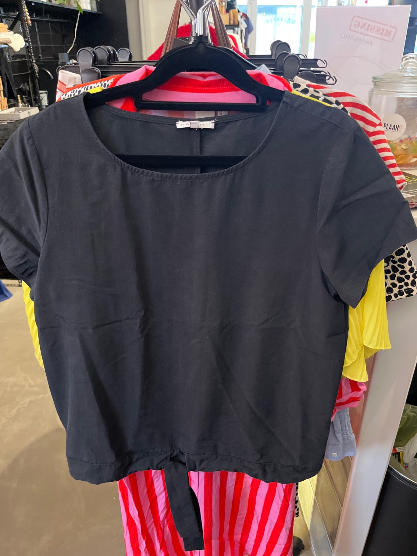 Distrikt Nórrebro Blusenshirt Schwarz: M