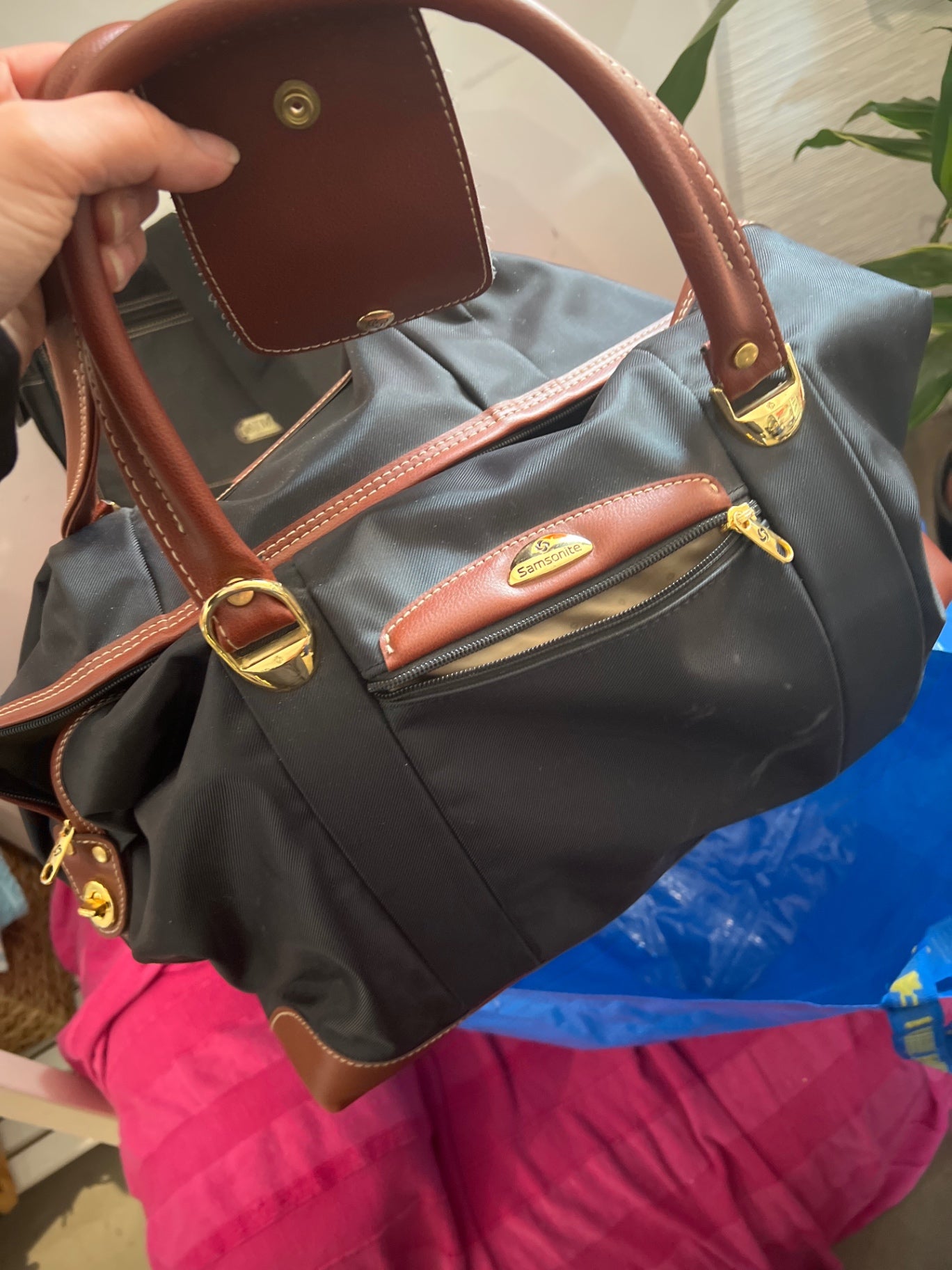 Samsonite Reisetasche Schwarz Braun