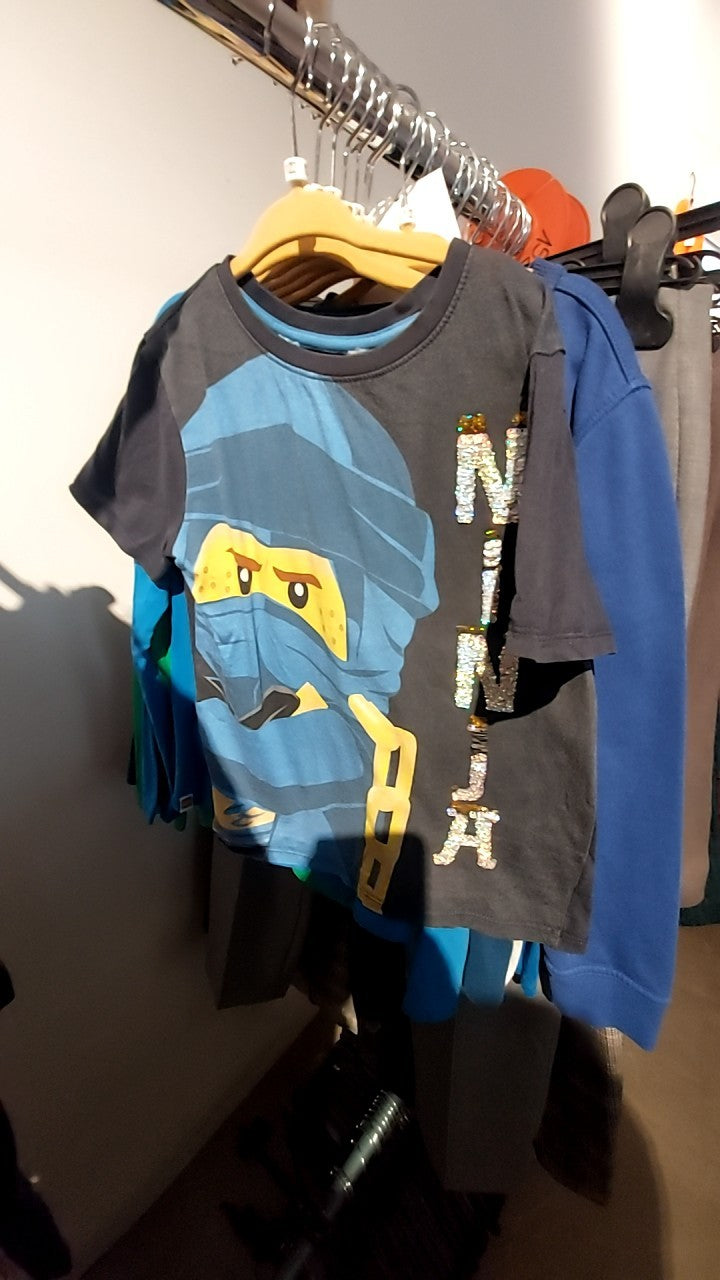 Ninjago T-Shirt Grau, Blau, Gelb Gr.: 122