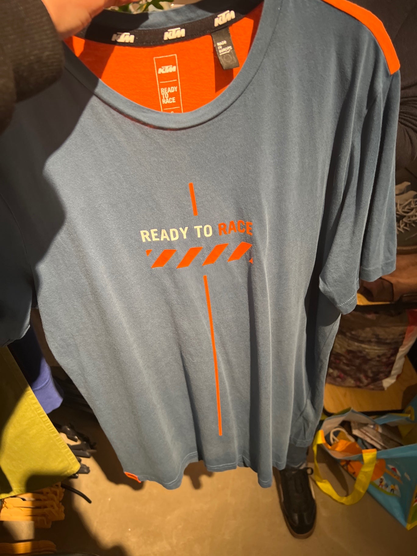 KTM T-Shirt Blau Orange Gr.: S