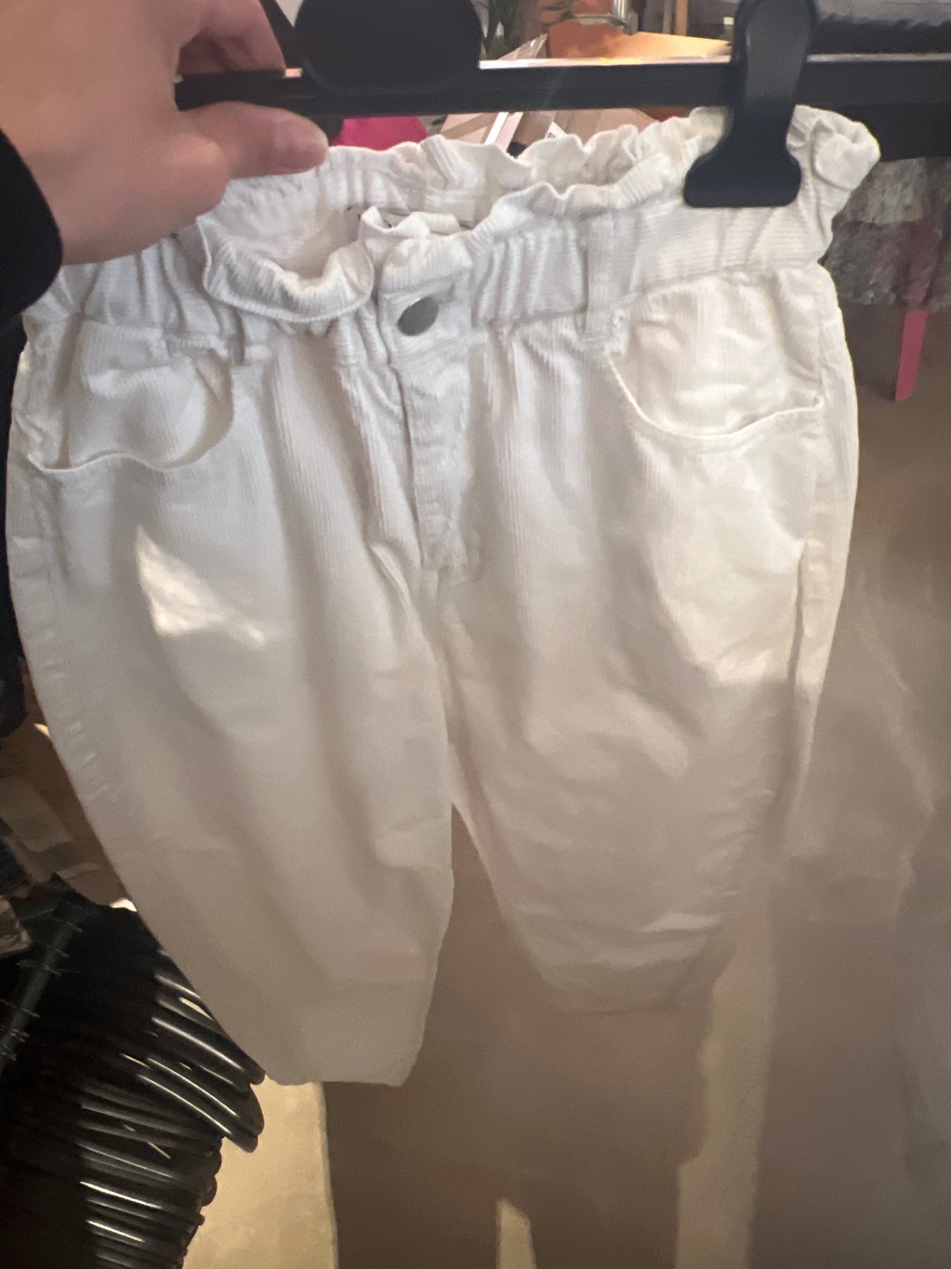 Zara Hose Cremeweiß Gr.: S