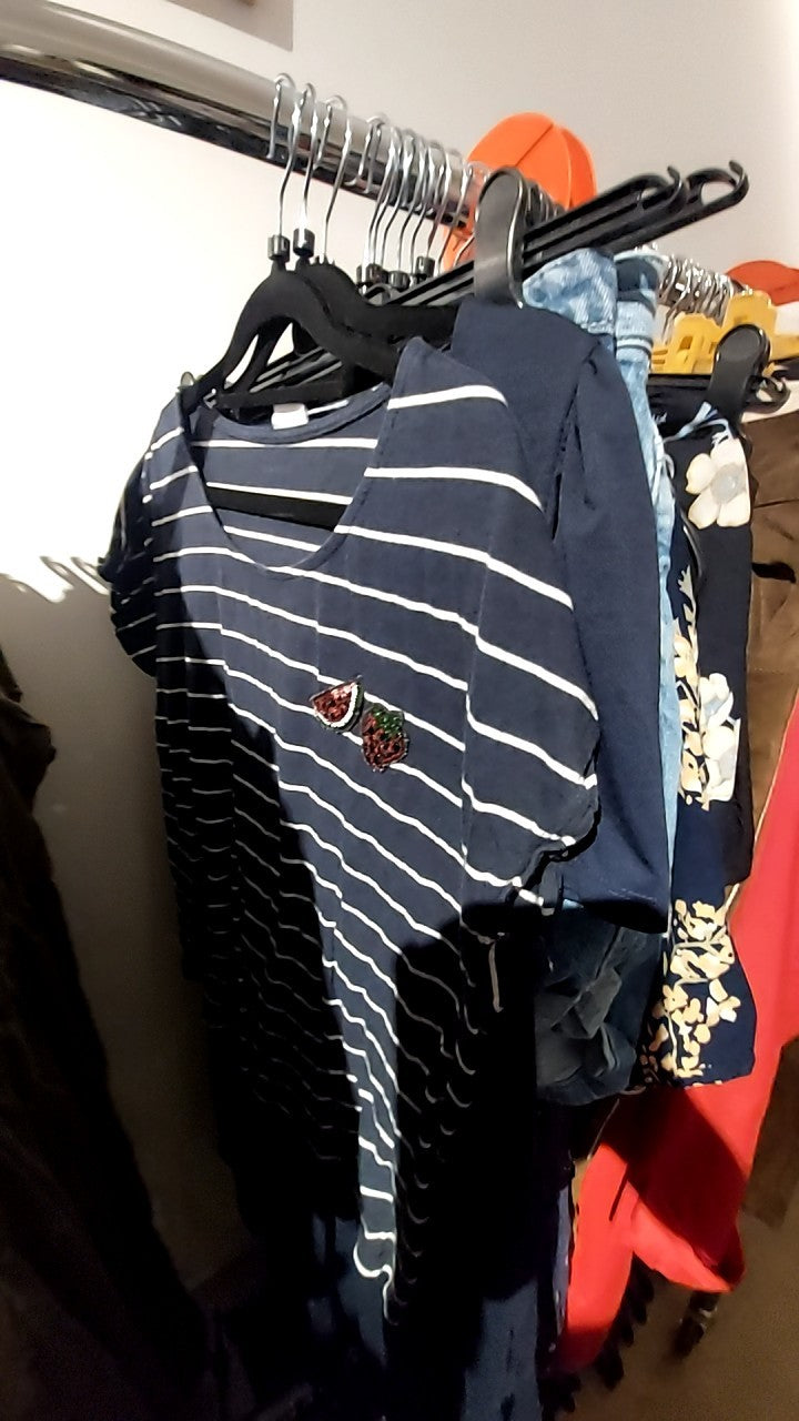 Montego T-Shirt Dunkelblau m. Streifen Gr.: L