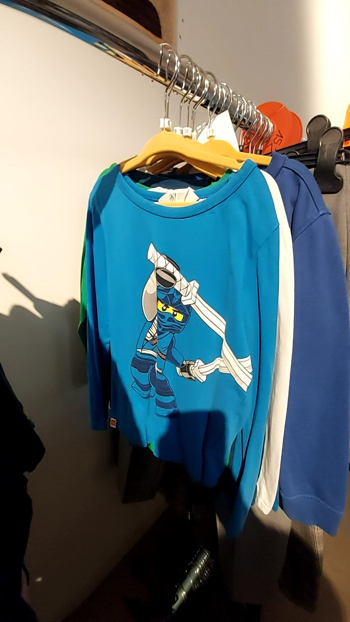 Lego Ninjago Langarmshirt Blau Gr.: 122