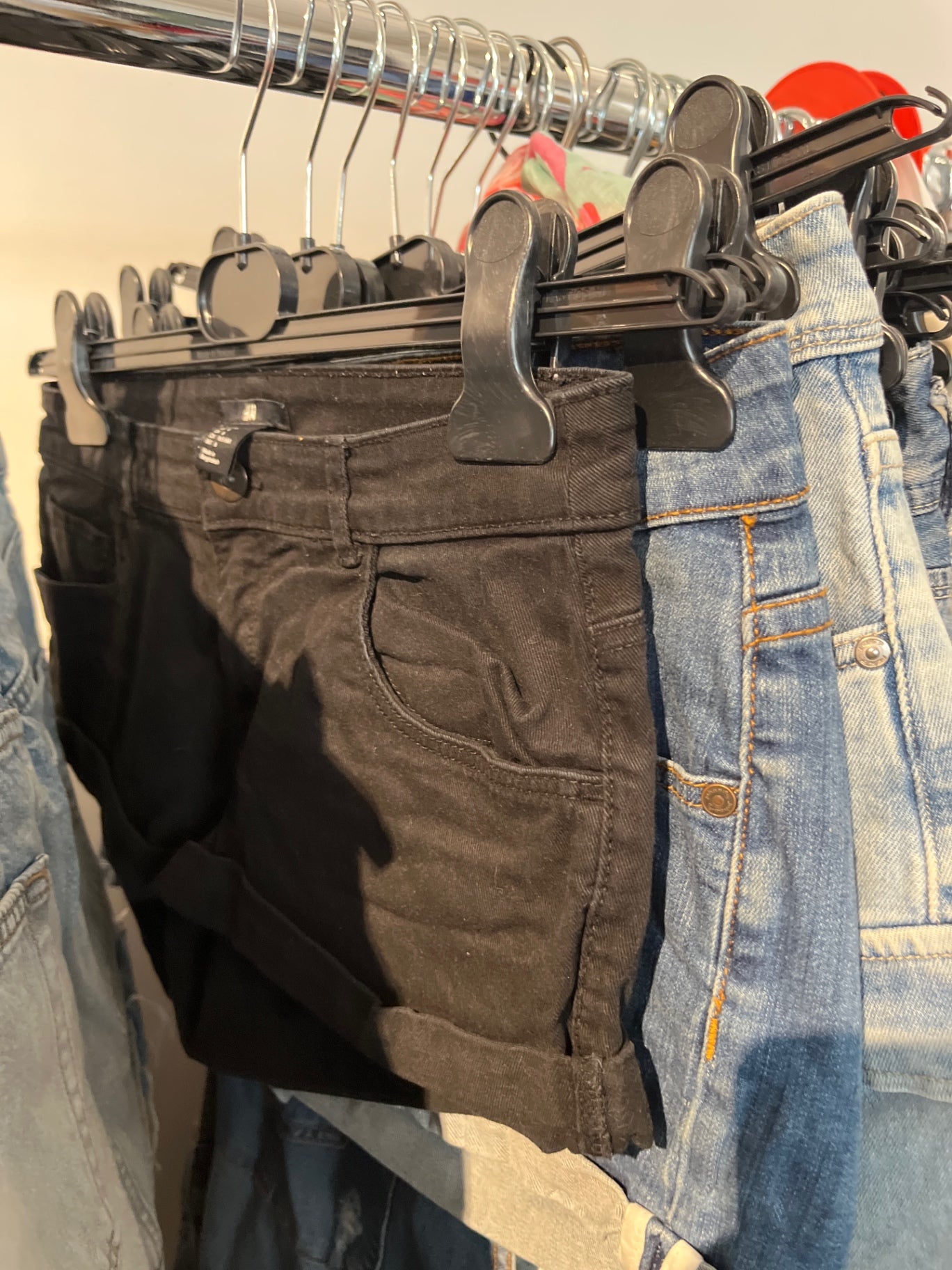 H&M Jeans Shorts Schwarz Gr.: S