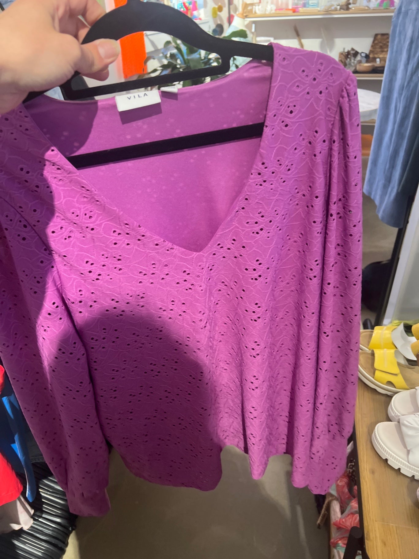 Vila Bluse Lila Gr.: M
