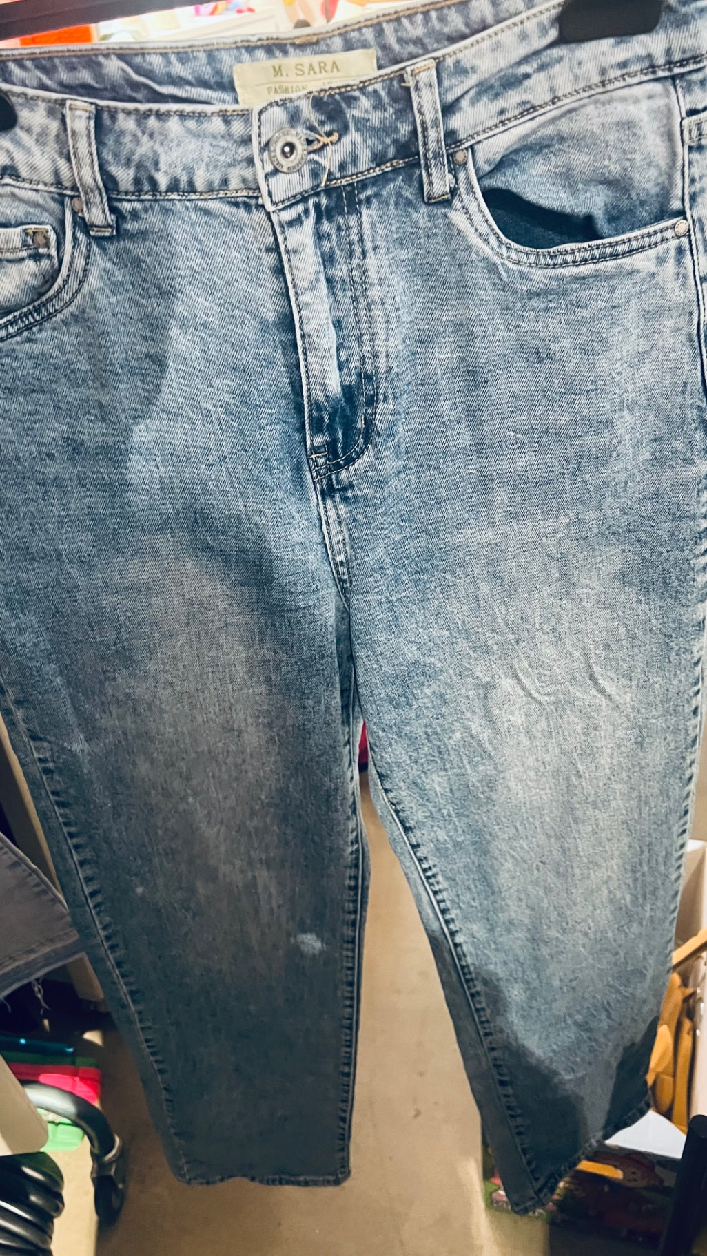 M.Sara Jeans Blau Gr.: M