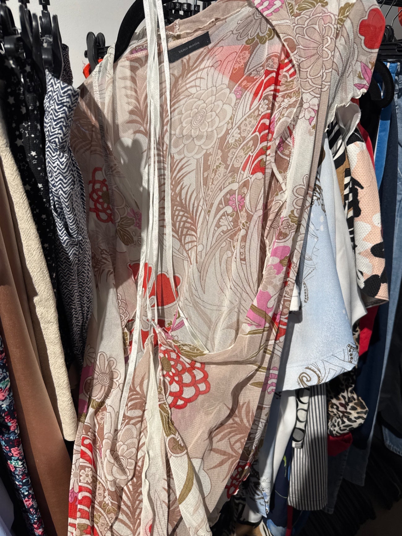 VERO MODA Bluse Blumen Gr.: L