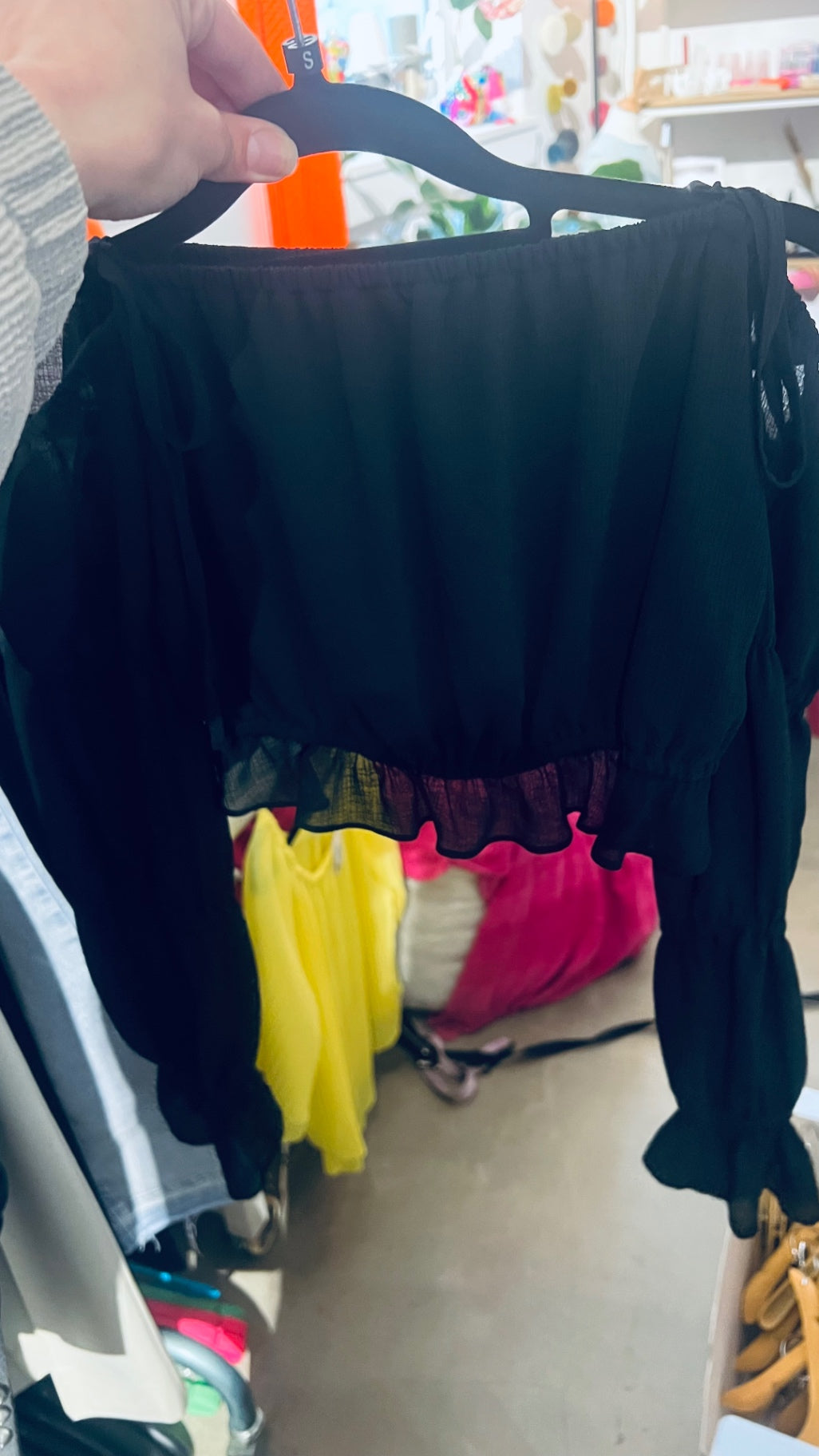 NA-KD Bluse Schwarz Gr.: S