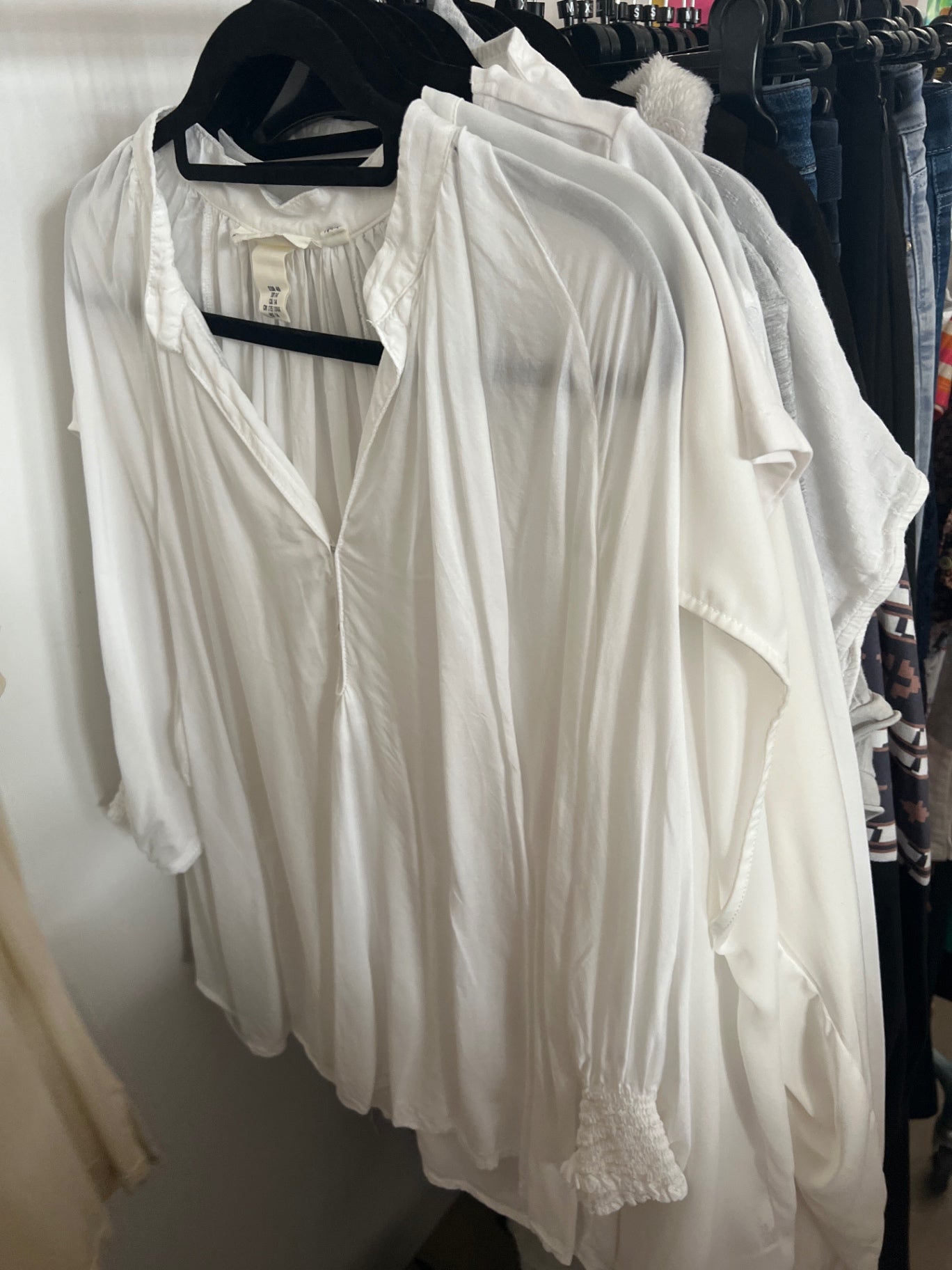 H&M Bluse Weiß Gr.: 46