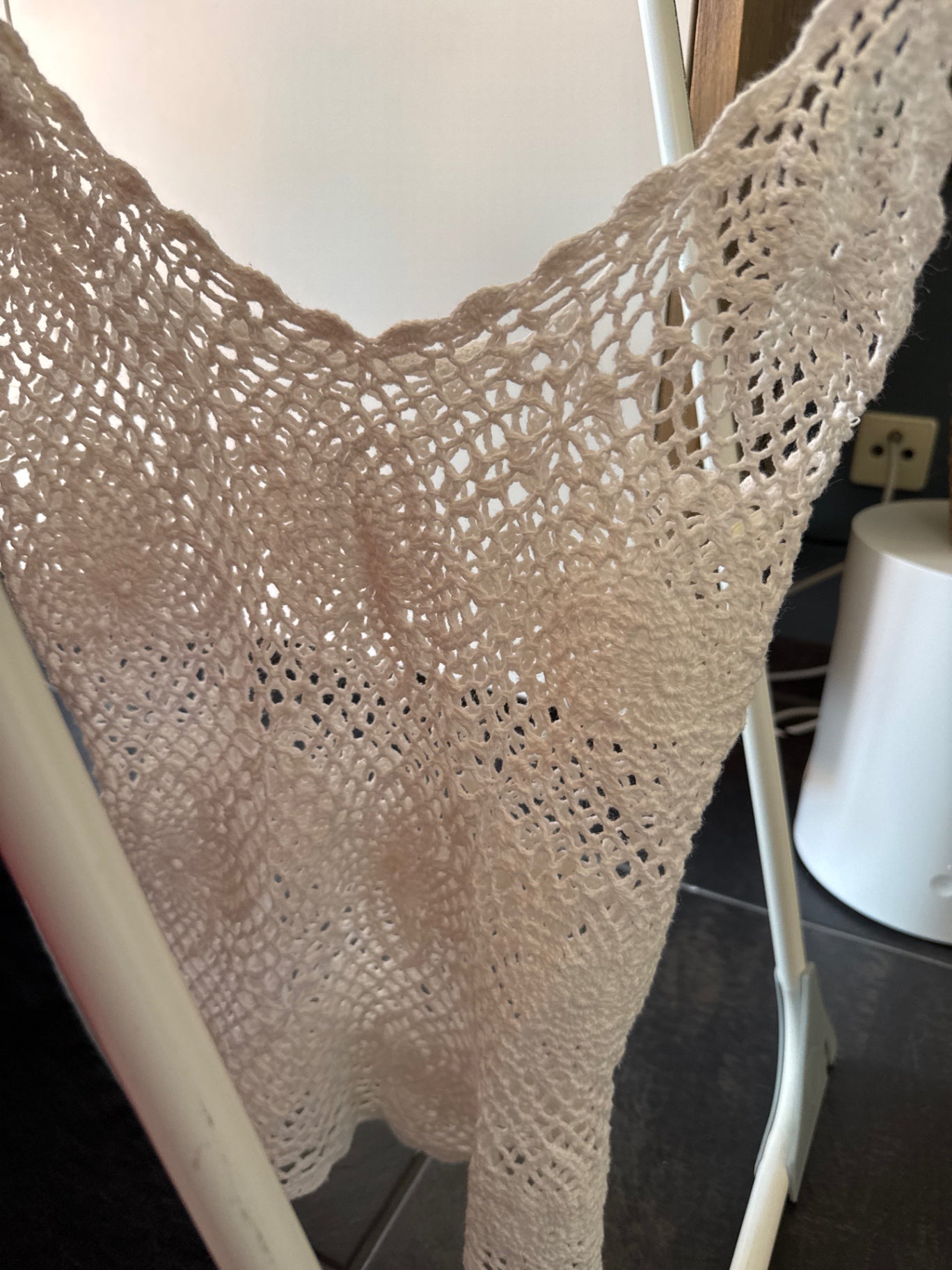 Häkeltop weiss Gr.: XS