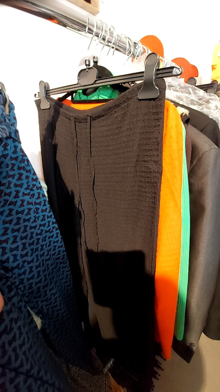 Zara Stoffhose Schwarz Gr.: L