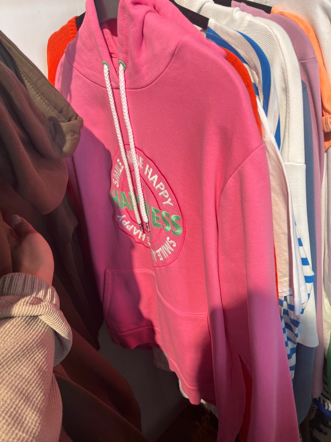 Zwillingsherz Hoodie Pink Gr.: L
