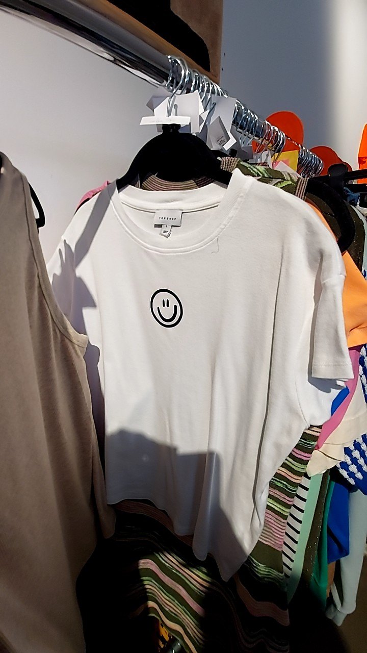 TOPSHOP T-Shirt Weiß Gr.: L