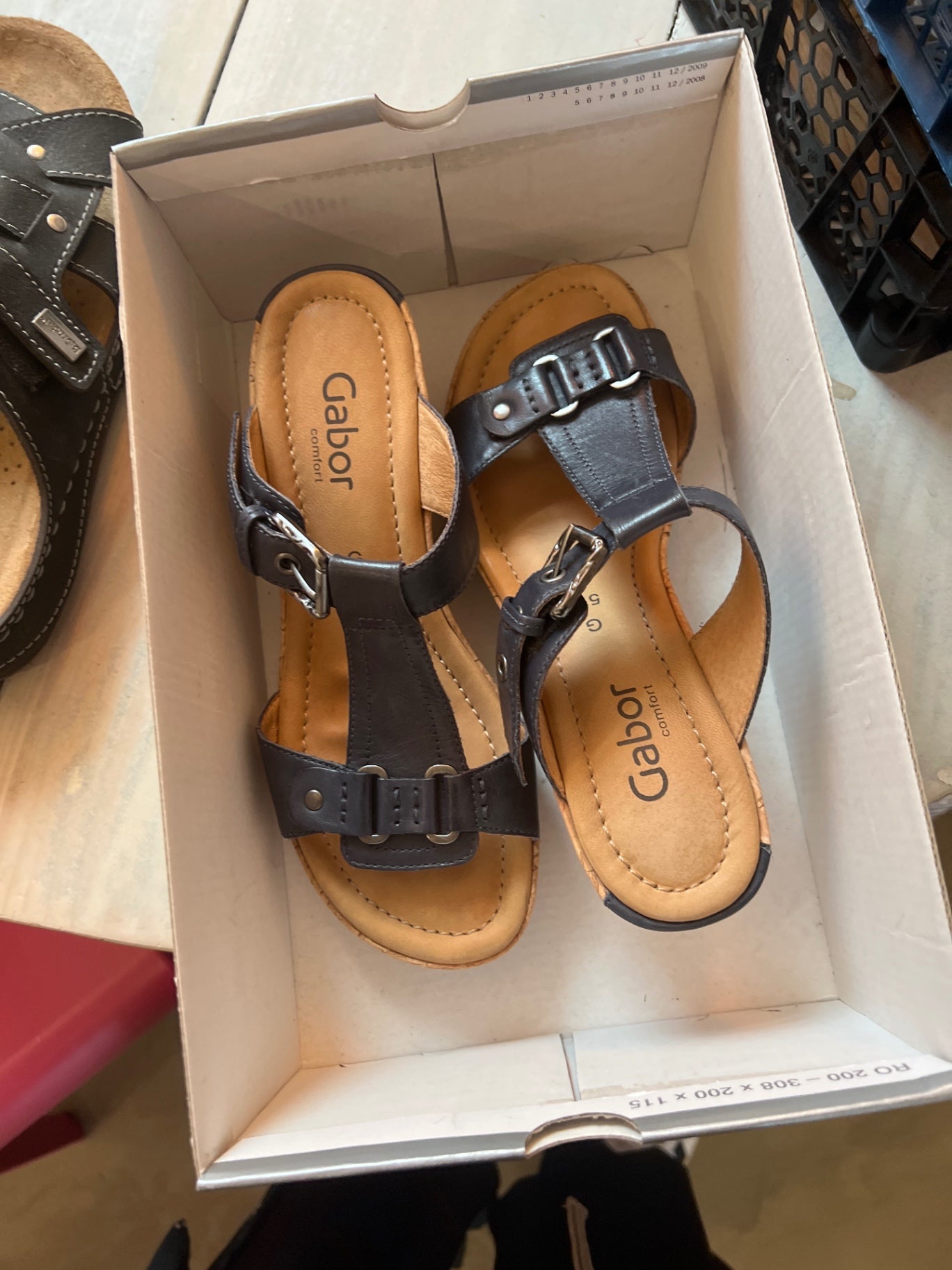 Gabor Sandalen Blau Braun Gr.: 38