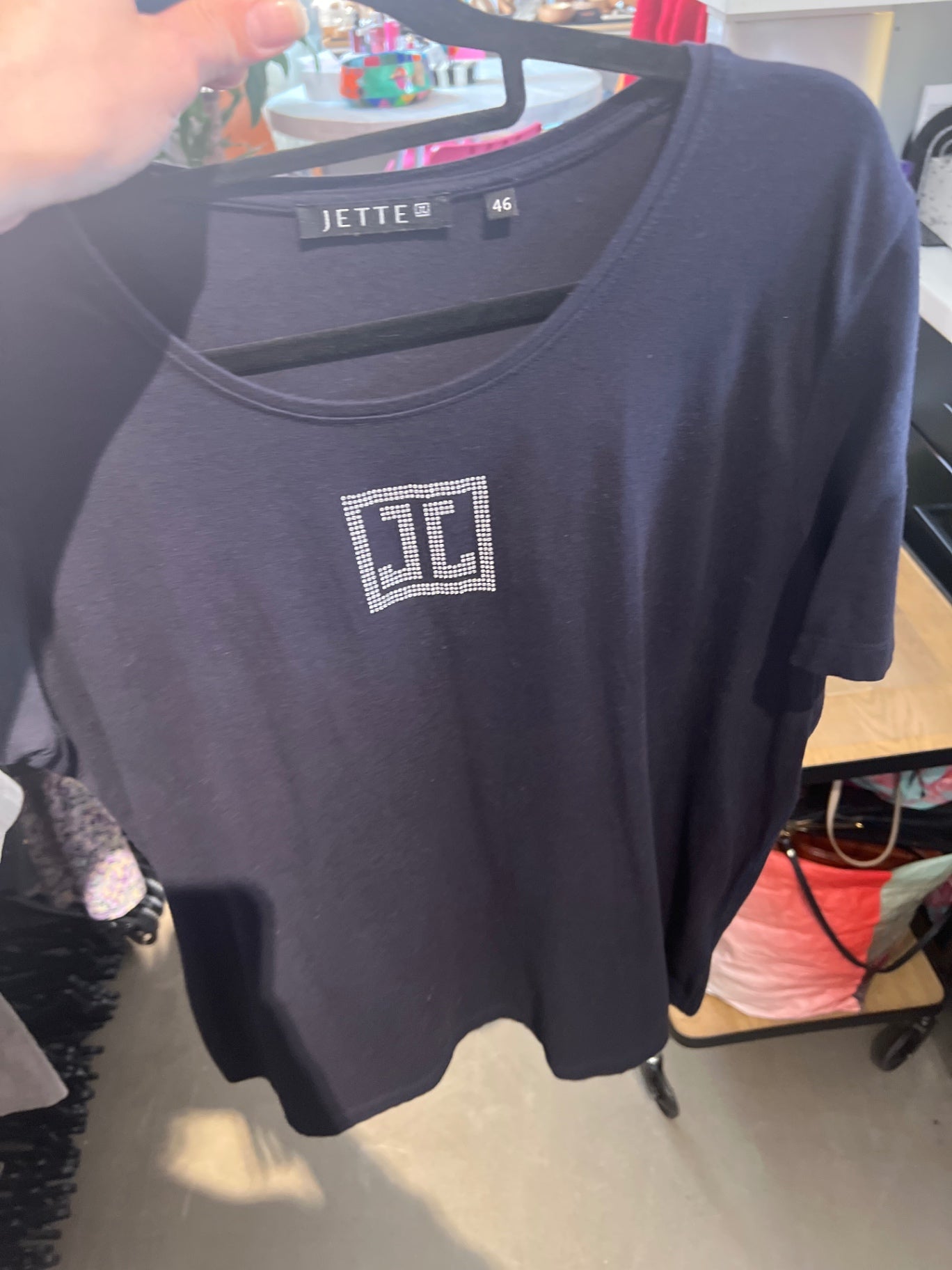 Jette T-Shirt Schwarz Gr.: 46